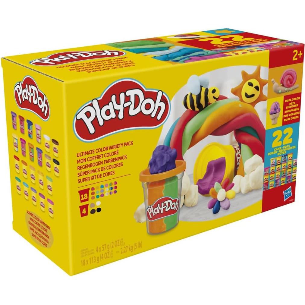 Play-Doh 22 Latas de Colores Variados 2 y 4 Oz para Niños