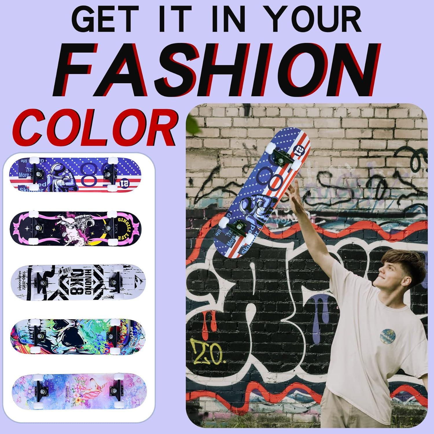 Skateboard Gingili Life 31'' Arce 7 capas para todos