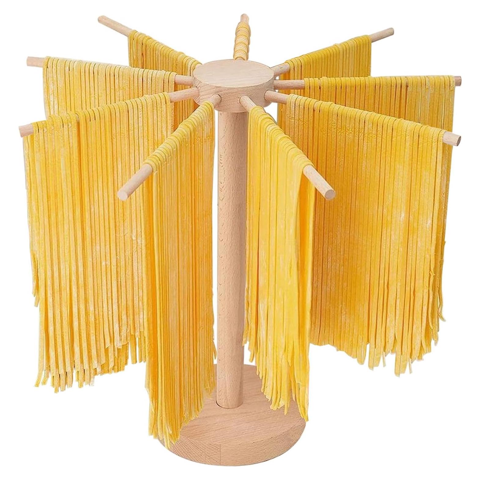 Soporte para Secar Pasta AITRAI de Madera Grande con 9 Mangos
