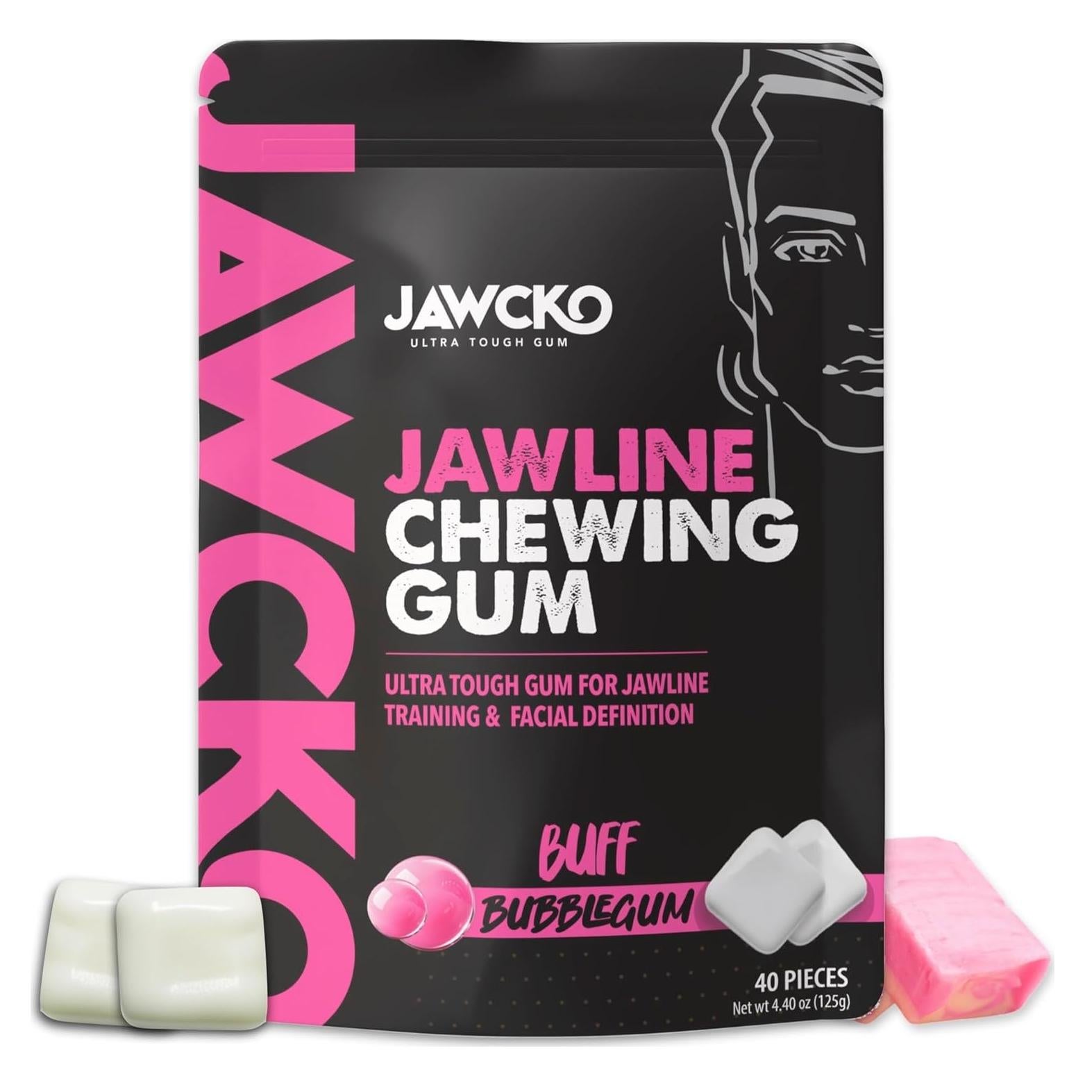 Chicle Ultra Resistente JAWCKO para Mandíbula - 40 Piezas