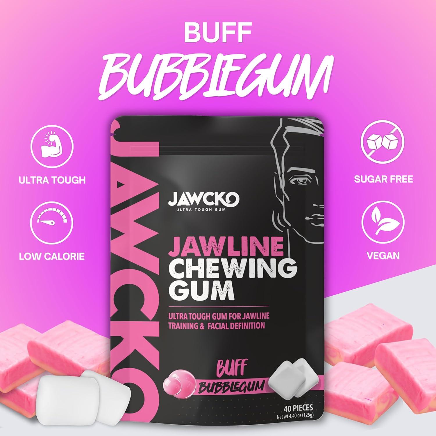 Chicle Ultra Resistente JAWCKO para Mandíbula - 40 Piezas