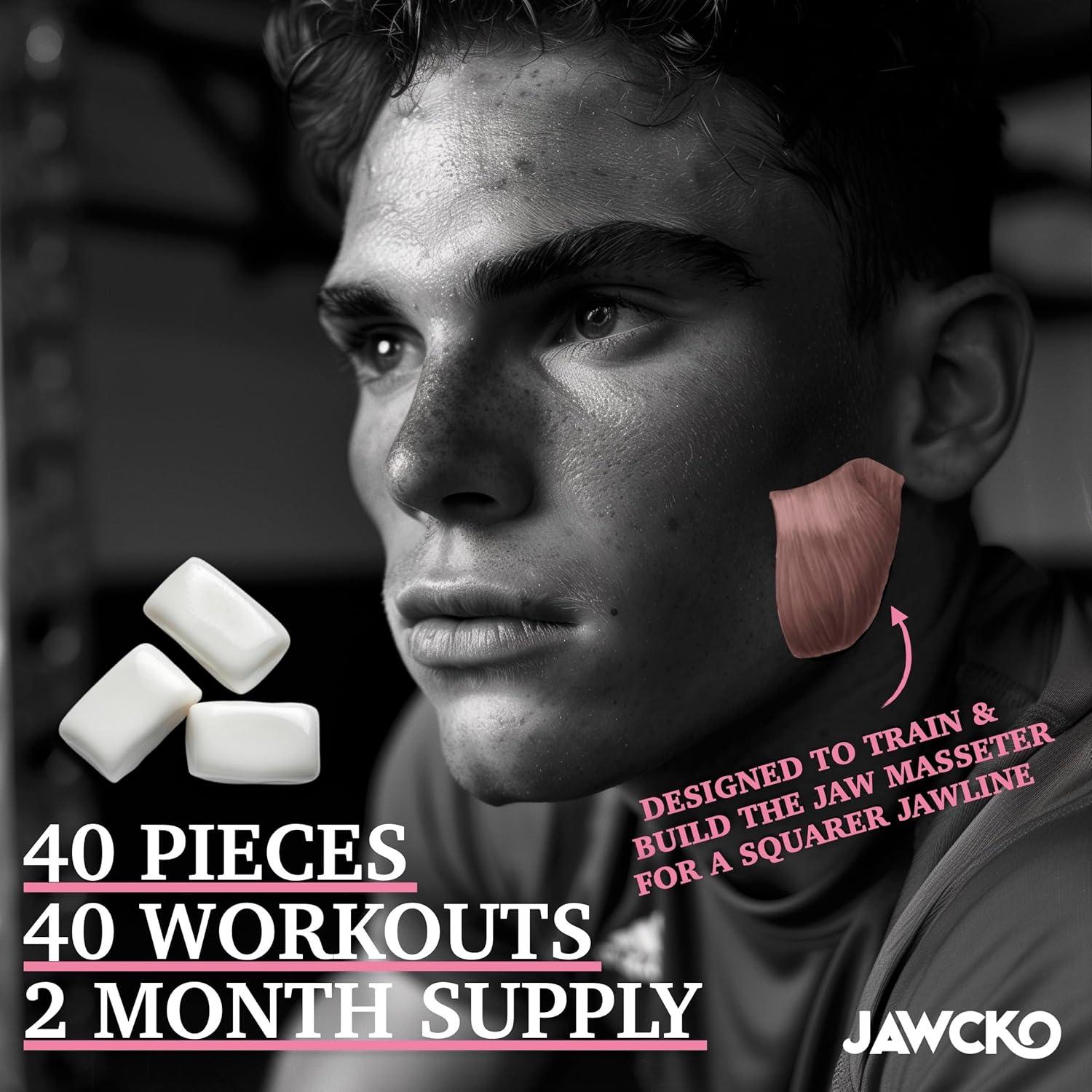 Chicle Ultra Resistente JAWCKO para Mandíbula - 40 Piezas