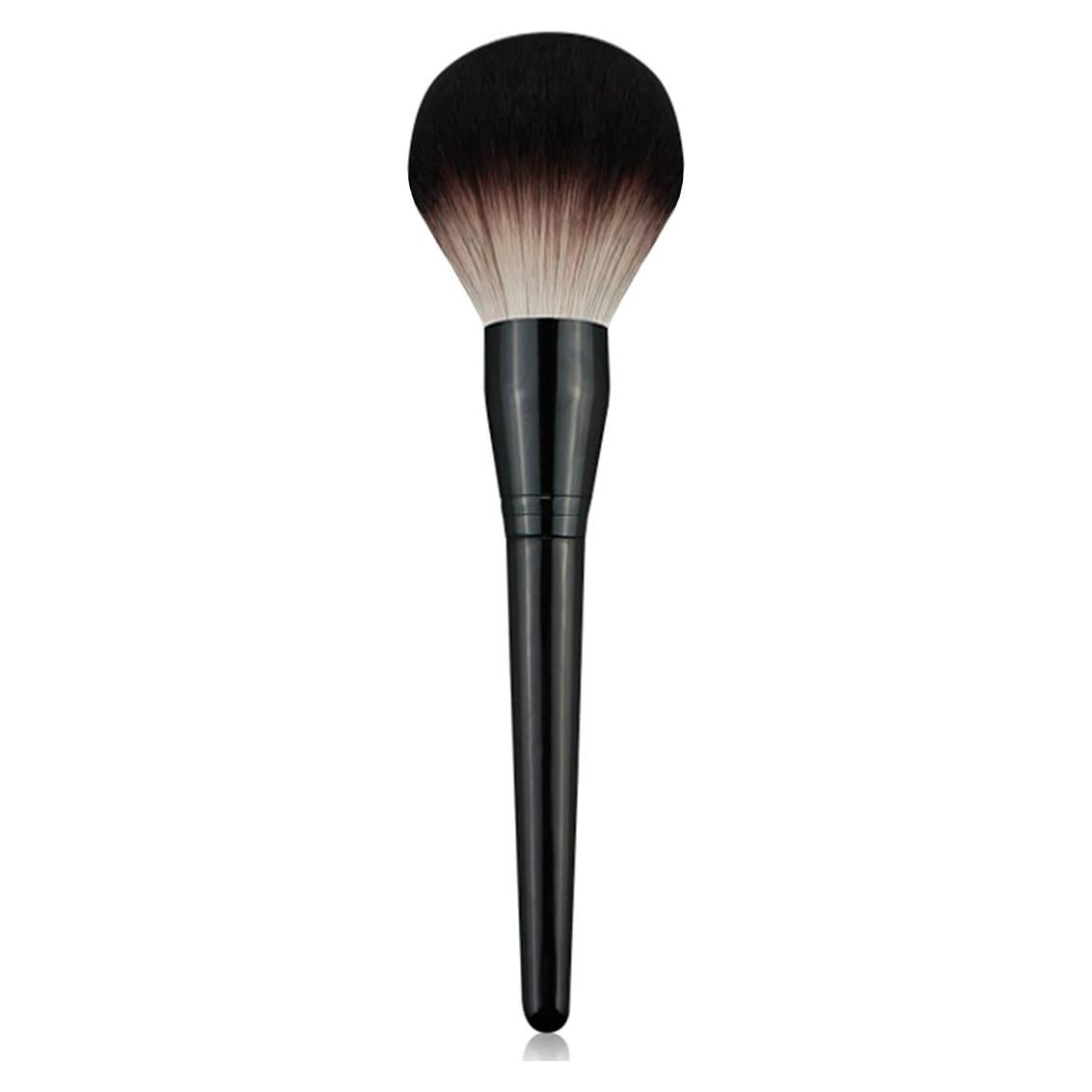Large Size Luxurious Premium Kabuki Brush Mink Makeup Brushes Powder Brush Foundation Brush Blush Brush Face Blender Brush Mineral Blending Buffing Brush Multi-function Cosmetics Tools Full Coverage (Black)