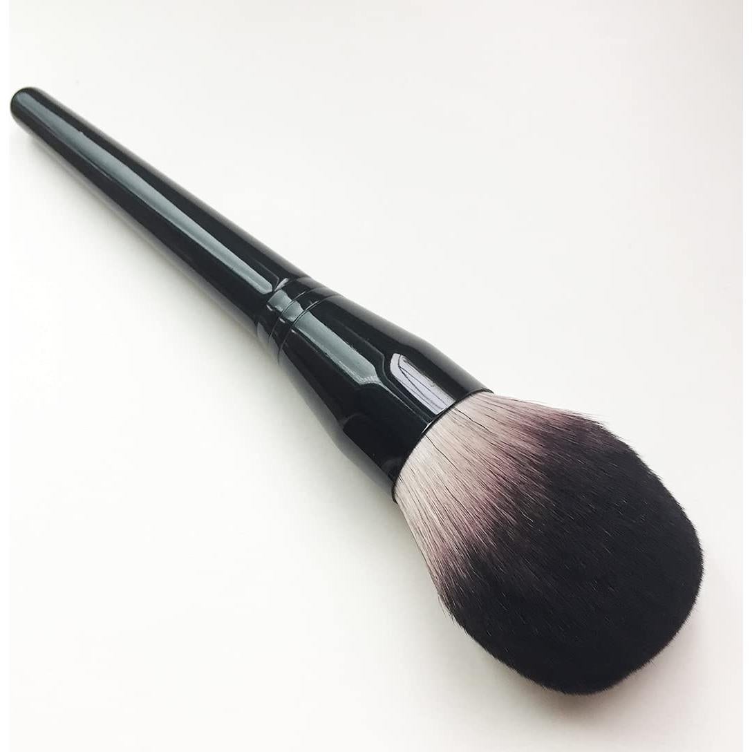 Large Size Luxurious Premium Kabuki Brush Mink Makeup Brushes Powder Brush Foundation Brush Blush Brush Face Blender Brush Mineral Blending Buffing Brush Multi-function Cosmetics Tools Full Coverage (Black)