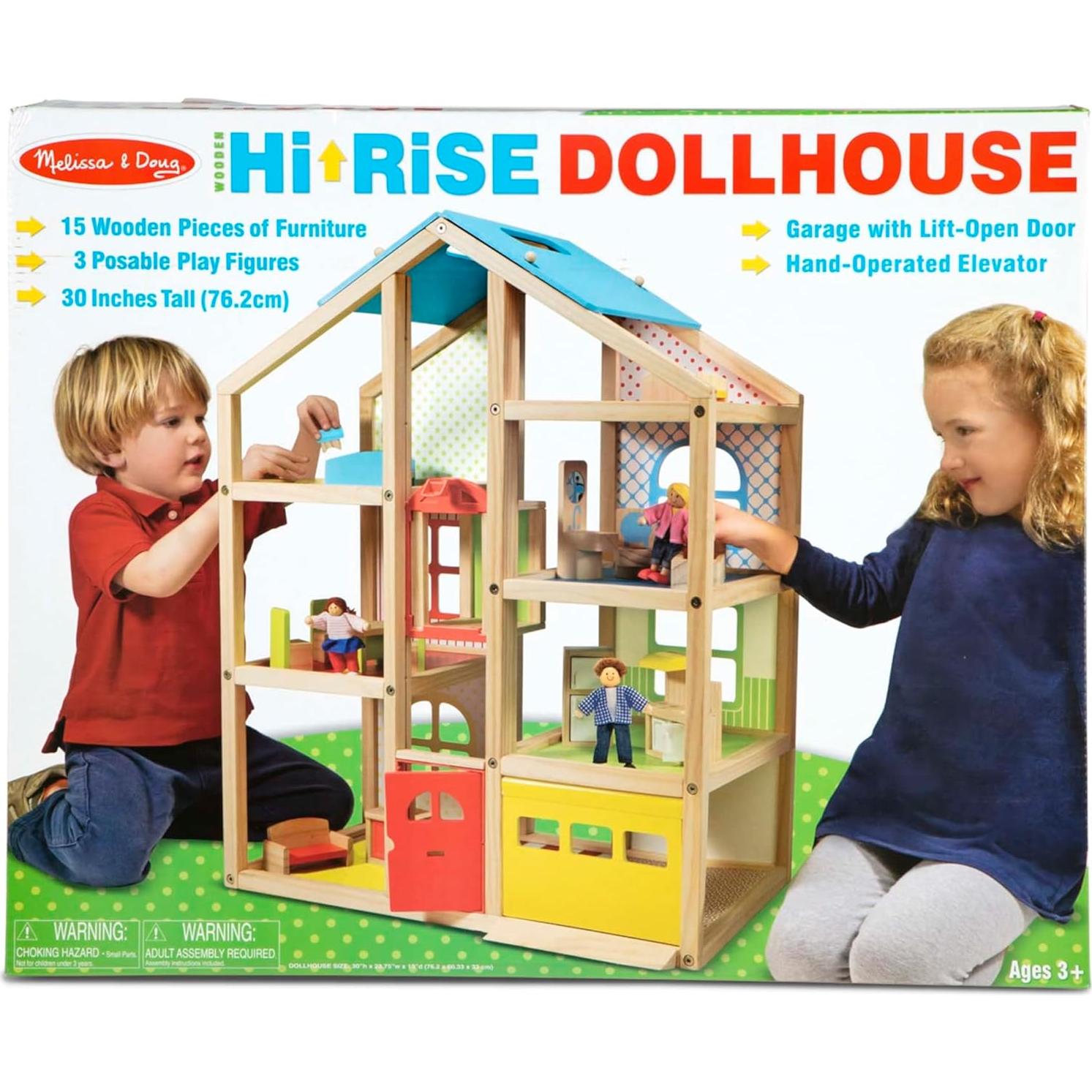 Casa de Muñecas de Madera Melissa & Doug 1:12 con Muebles