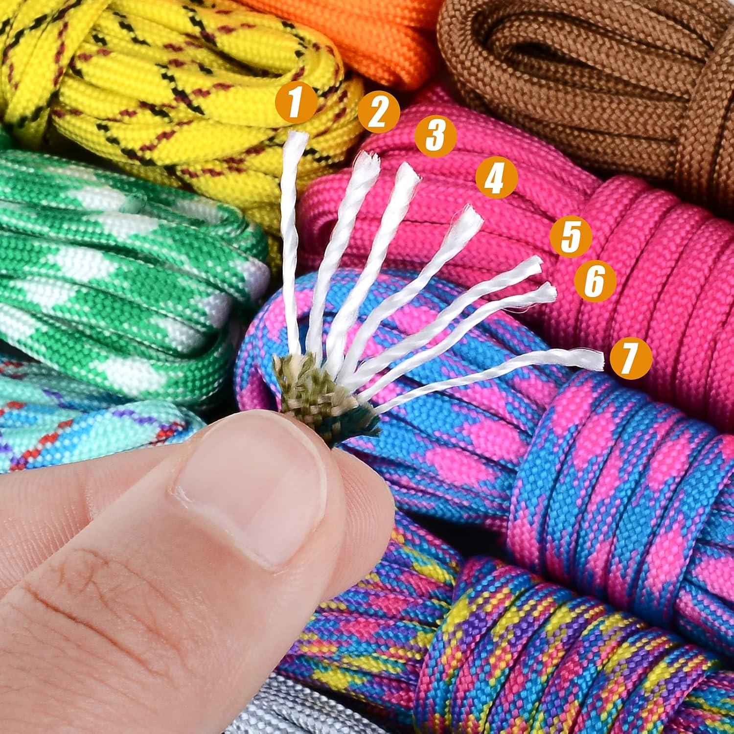 Kit de Manualidades Paracord HOMBRES LOBO 16 Colores 3.05m