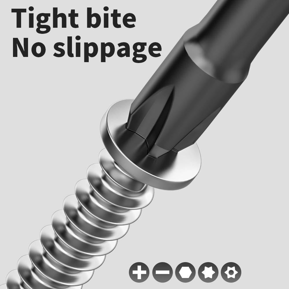 NAWIN Impact Driver Bit Set,35 Piece Screwdriver Bit Set,Impact Tough Screwdriving Bit Set