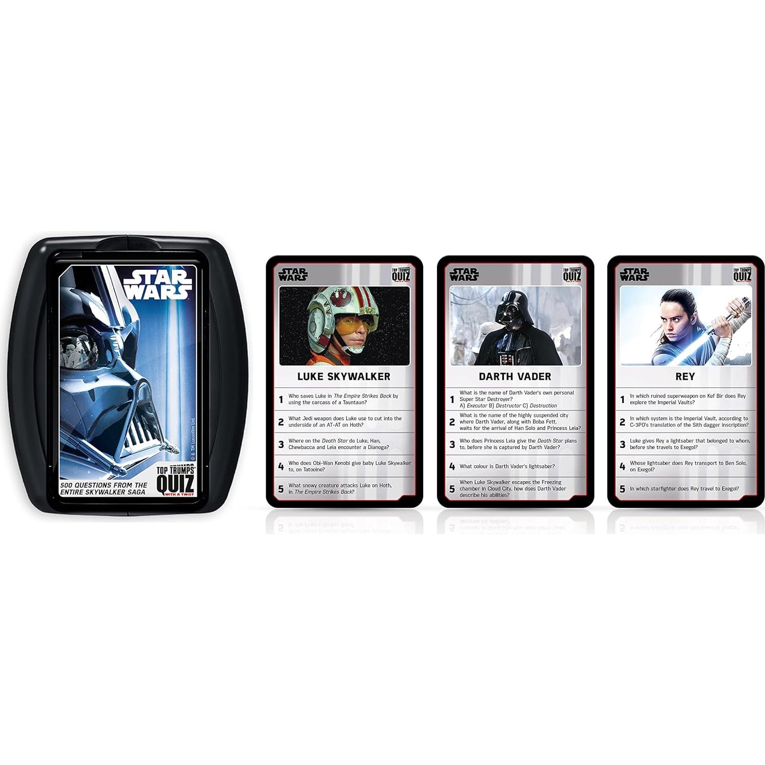 Juego de Cartas de Trivia Star Wars - Winning Moves - 2+ Jugadores