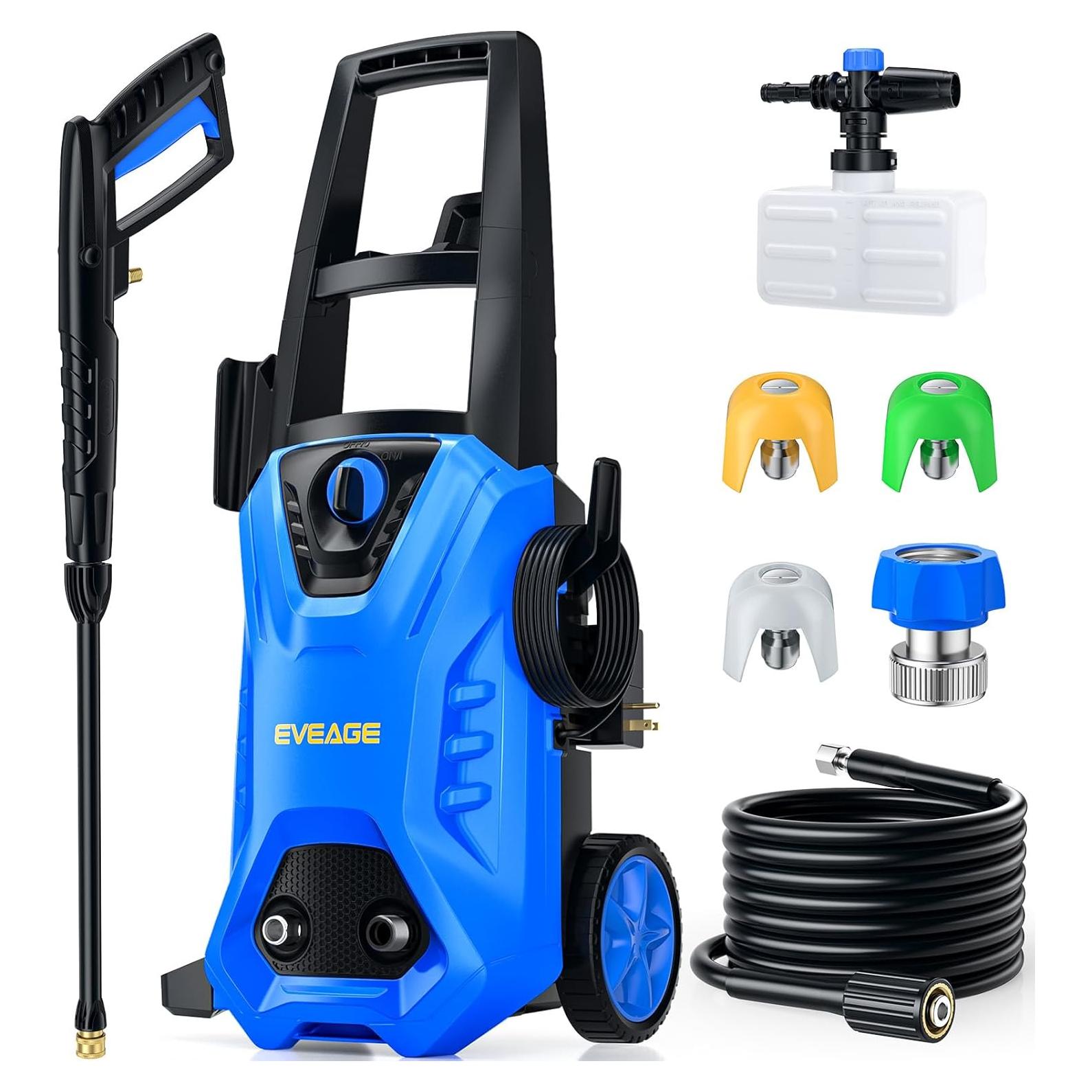 Lavadora a Presión EVEAGE 4200 PSI 10.6 L/min con Caño de Espuma