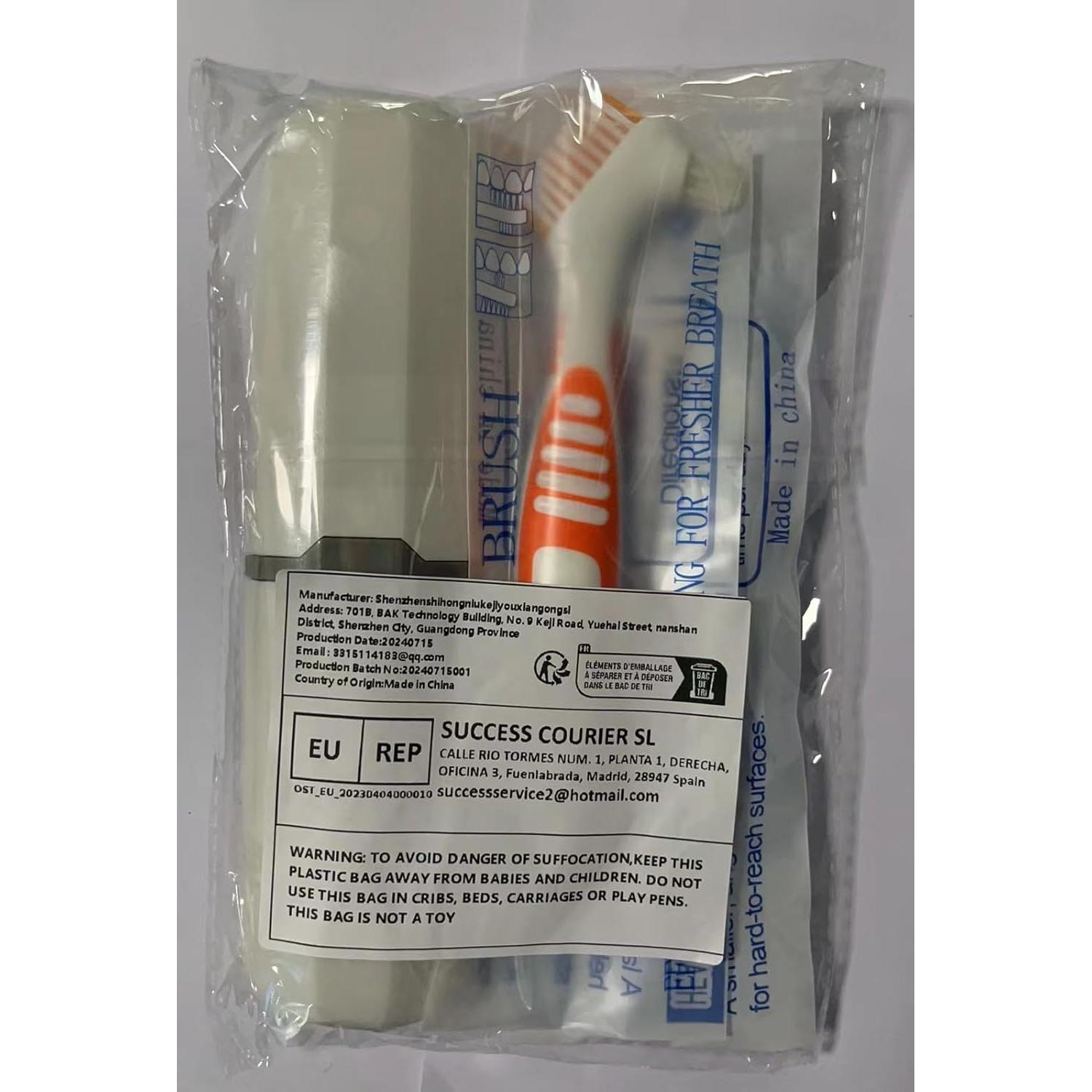 Cepillo de Dentaduras Ceonam 2 Piezas con Estuche Blanco