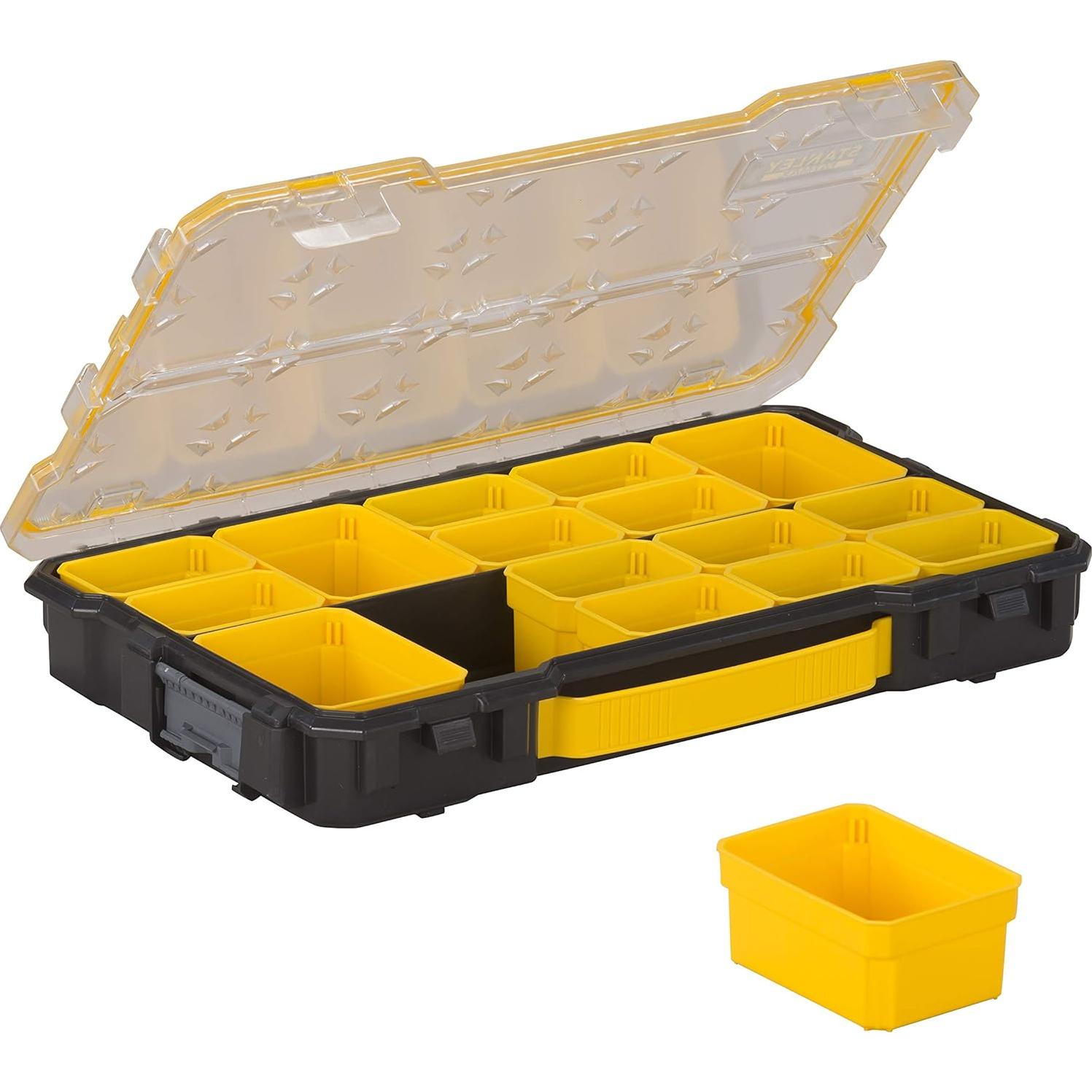 Stanley FMST1-75779 Fatmax Pro 2/3 Shallow Organiser - Black (1-Piece)
