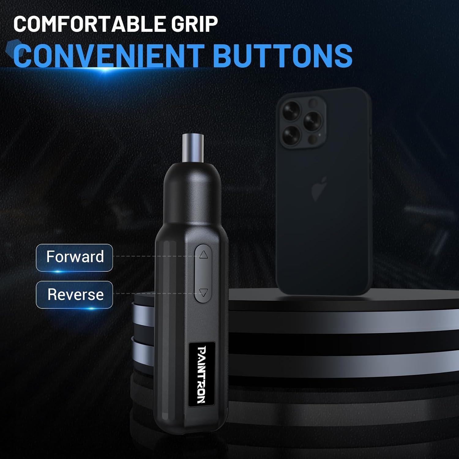 Destornillador Eléctrico Inalámbrico LUFF 4V 250 RPM con Accesorios