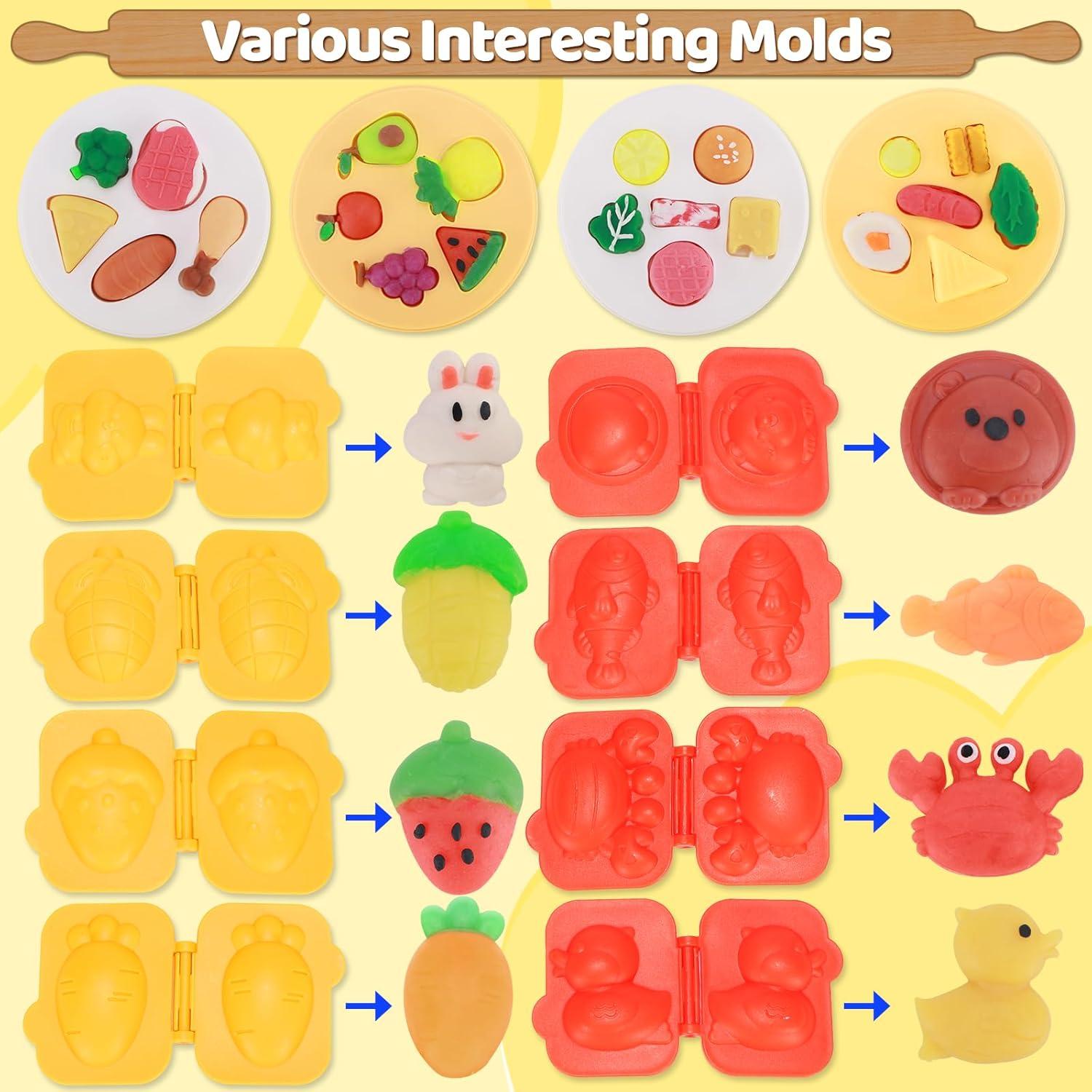 Juego de Plastilina Colorida Crelloci 41 PZS para Niños