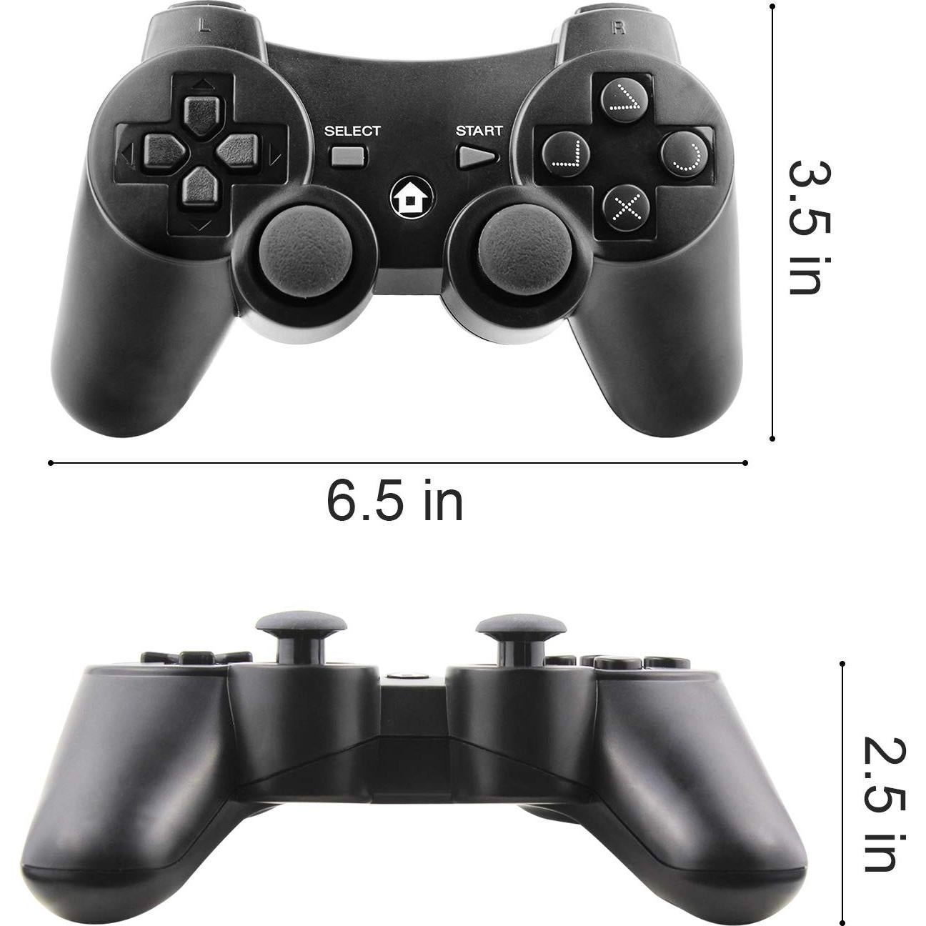 Controladores Inalámbricos Diswoe para PS3 - Paquete de 2, Doble Vibración