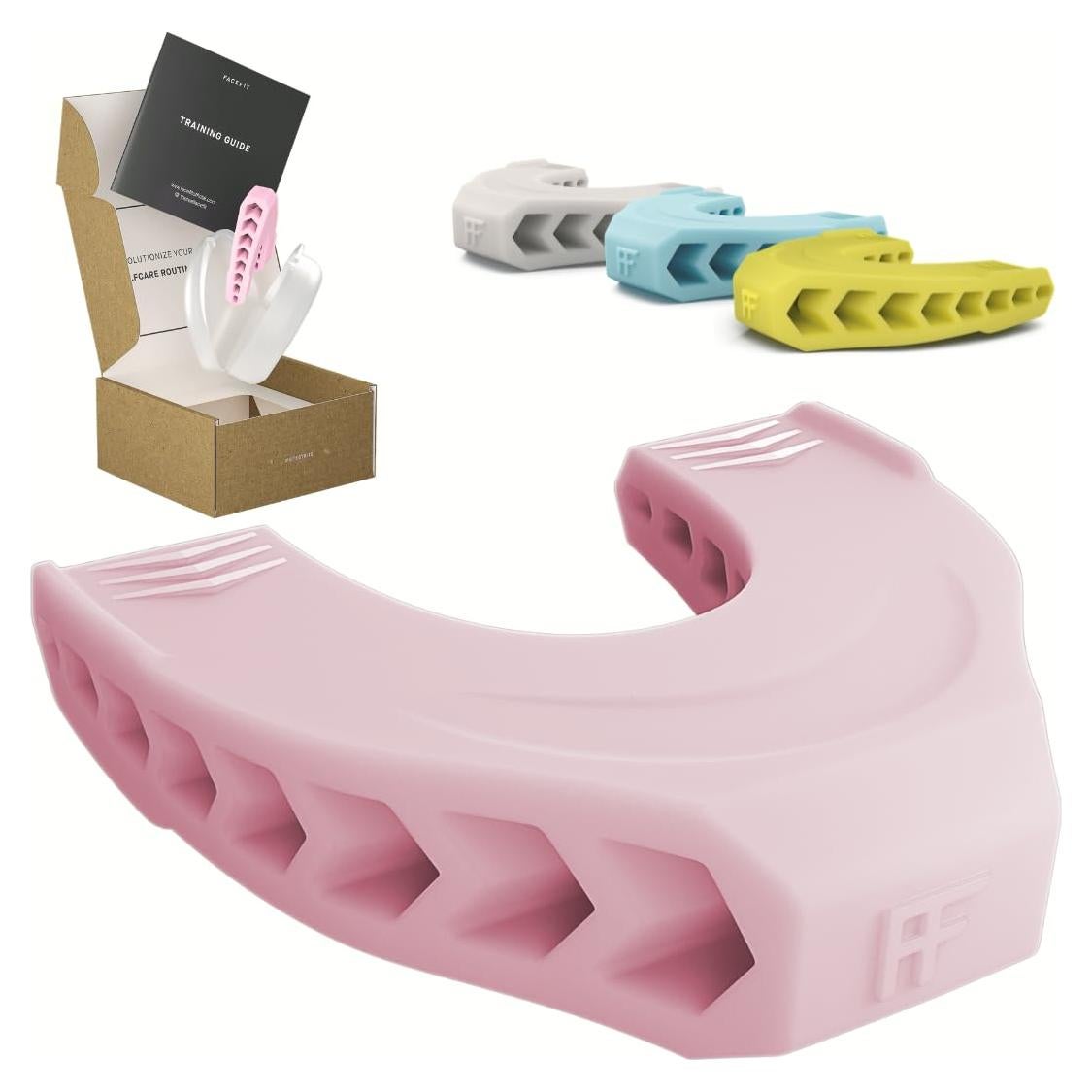 Ejercitador de Mandíbula Facefit Rosa - Tonifica Mejillas y Labios