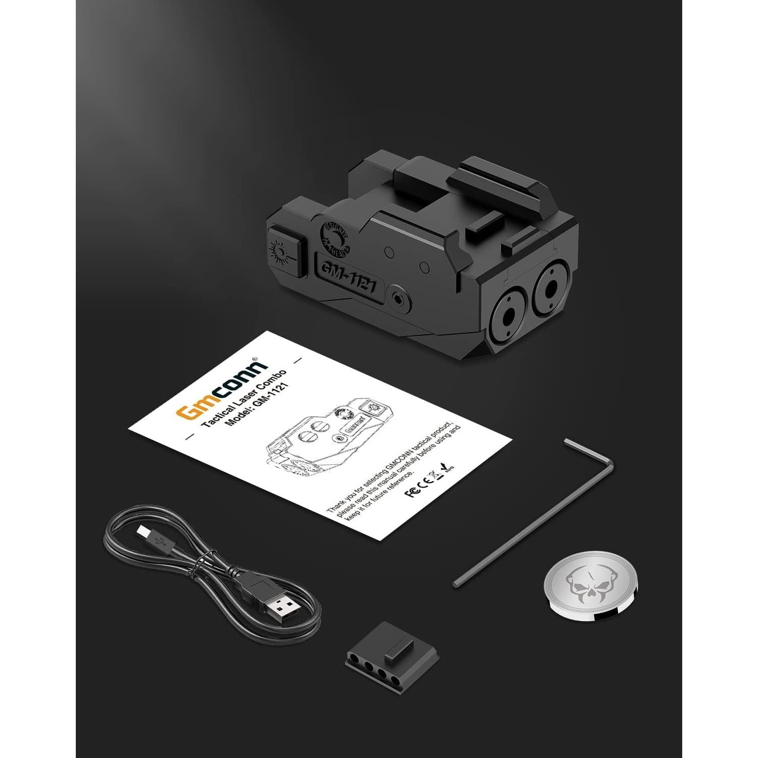 Mira Láser Dual Gmconn GM-1121-RG Recargable Verde/Rojo