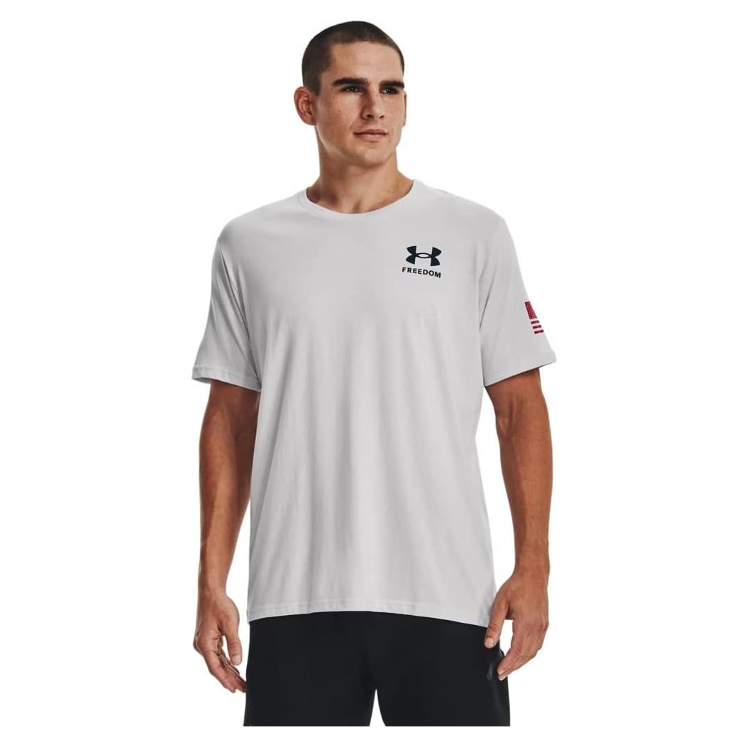 Camiseta Under Armour para hombres - Bandera Nueva Libertad - Gris