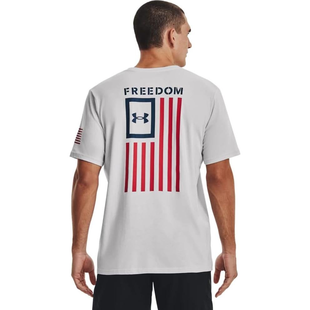 Camiseta Under Armour para hombres - Bandera Nueva Libertad - Gris