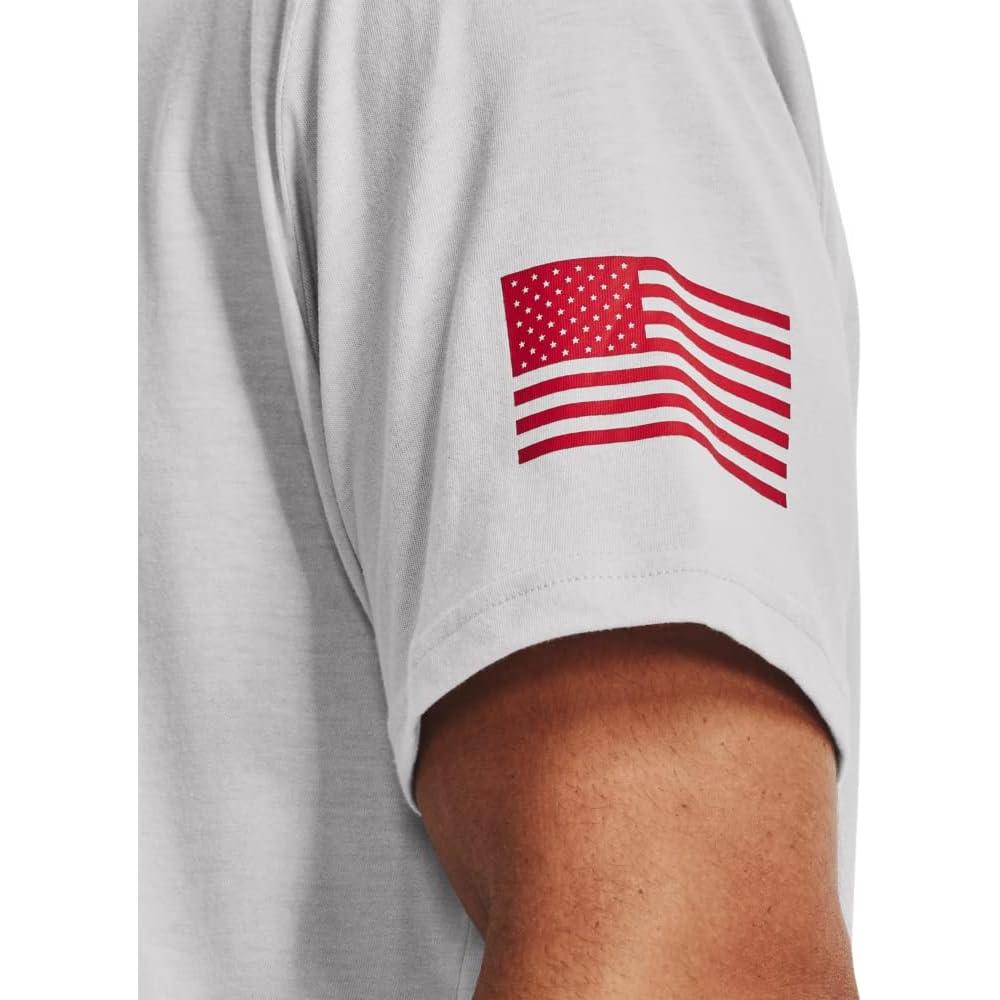 Camiseta Under Armour para hombres - Bandera Nueva Libertad - Gris