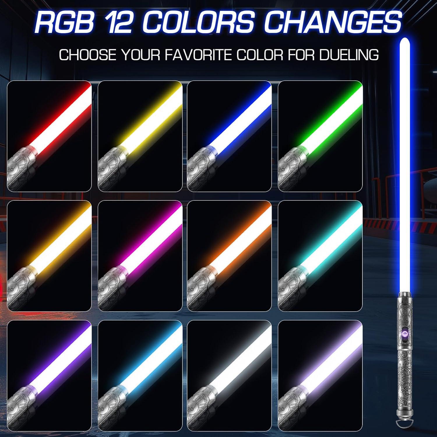 Sable de Luz Pro Dueling AOSABER 81 cm RGB 16 Sonidos