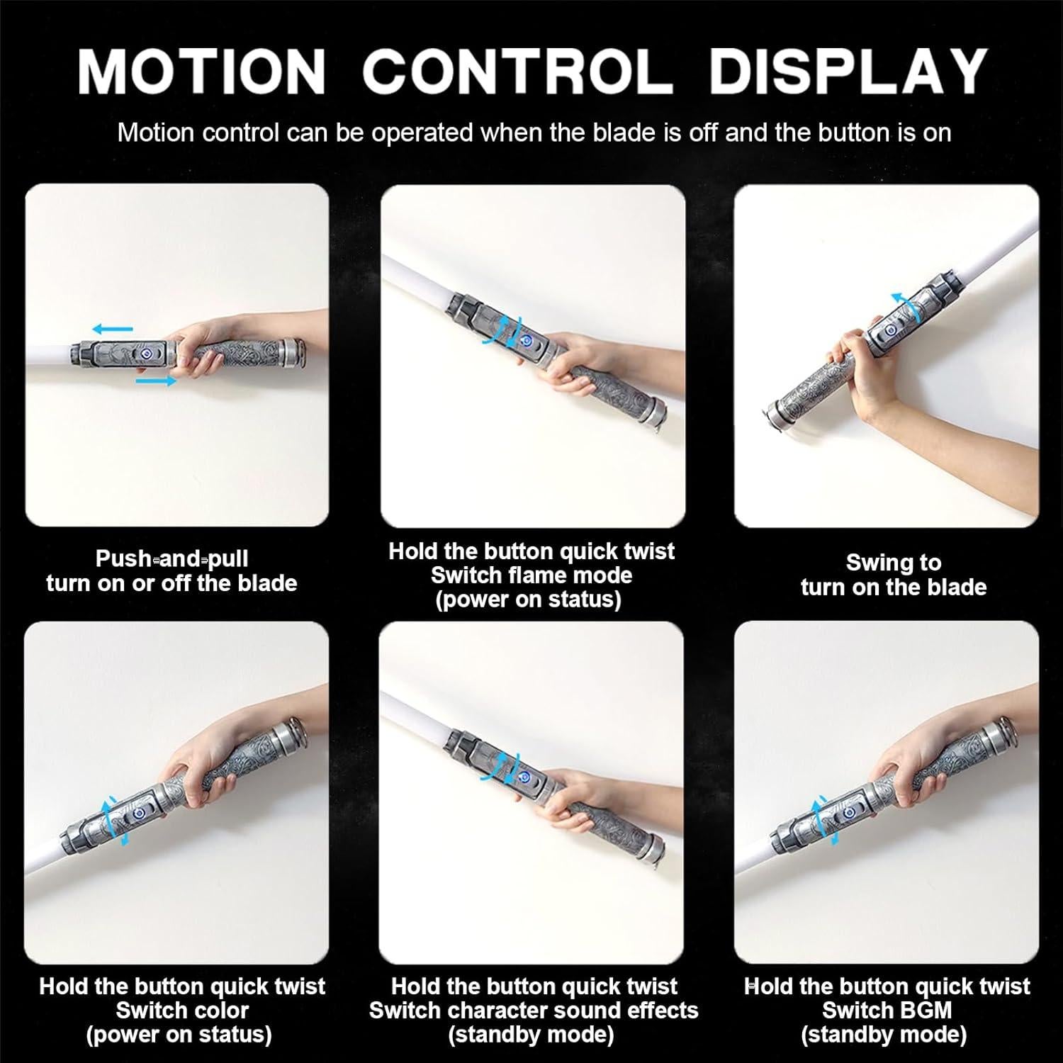 Sable de Luz Pro Dueling AOSABER 81 cm RGB 16 Sonidos
