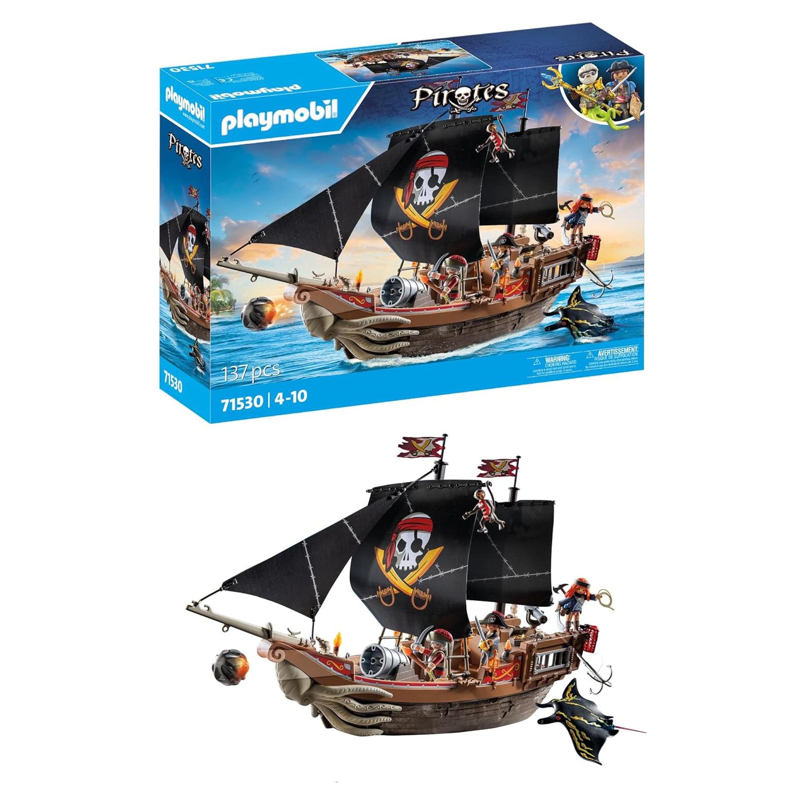 Barco Pirata Playmobil 71530 con 3 Figuras y Accesorios