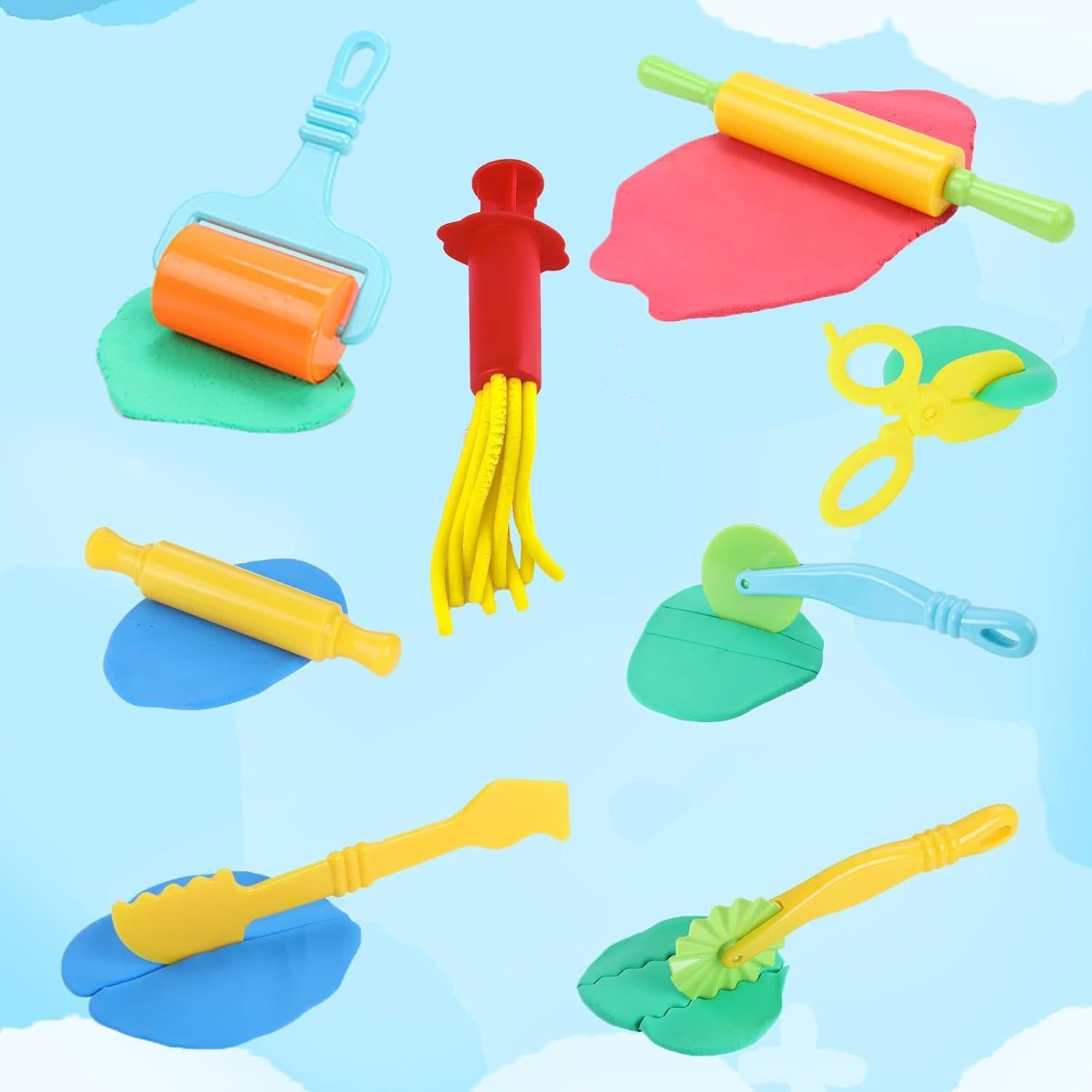 Juego de herramientas de plastilina Oun Nana 144 PCS para niños