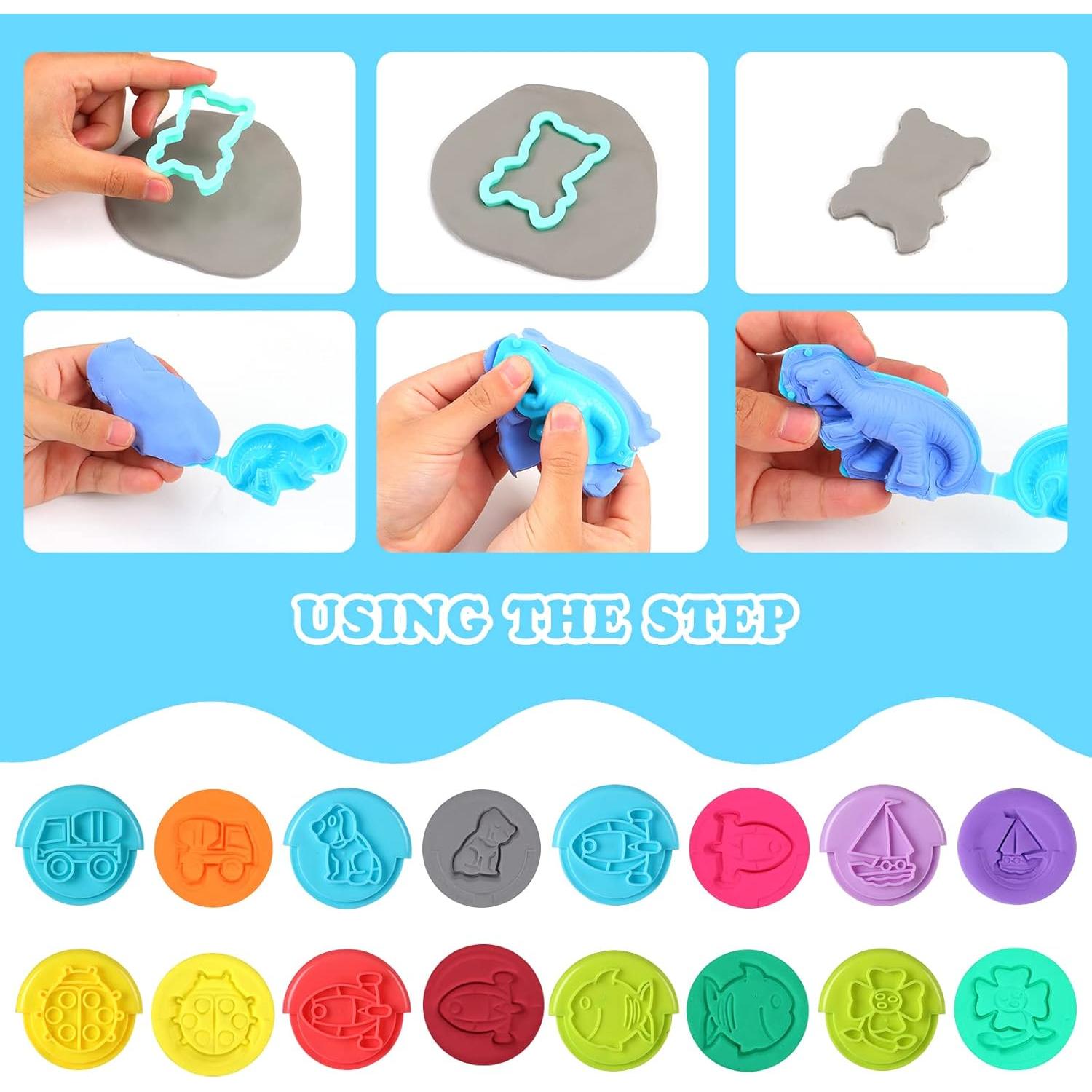 Juego de herramientas de plastilina Oun Nana 144 PCS para niños