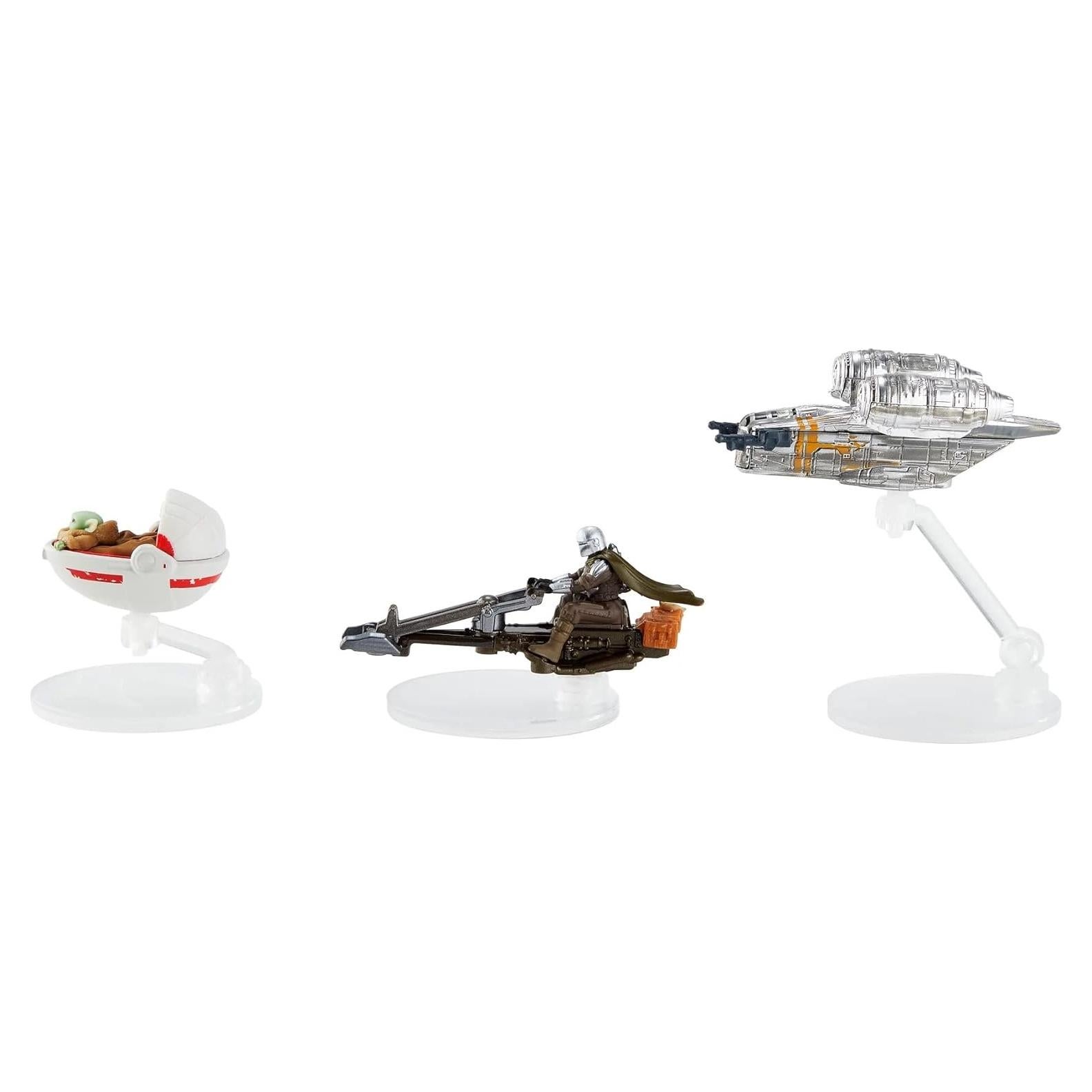 Hot Wheels Naves Estelares Star Wars 3 Vehículos Metal 1:64