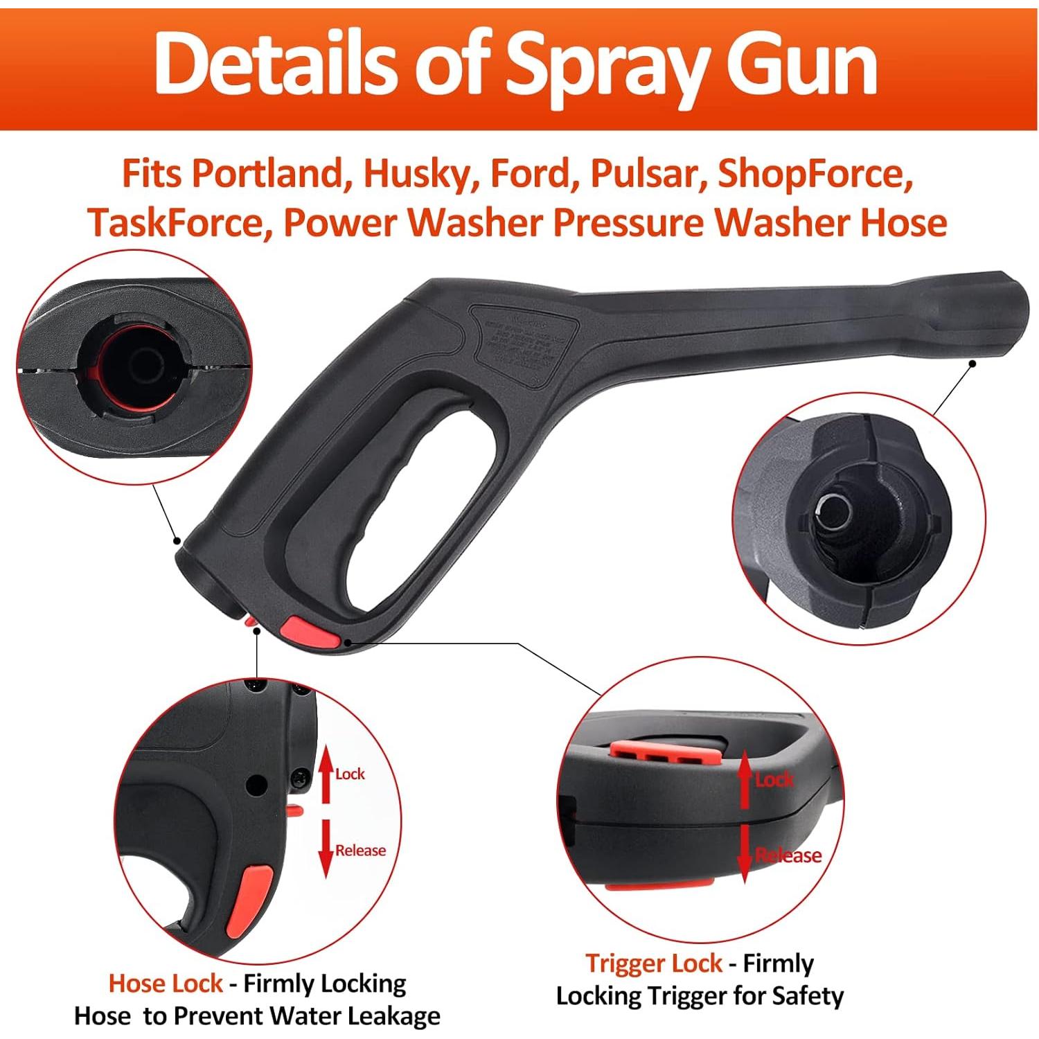 Pistola de Rociado de Agua BEAR FORCE XW105 0.56 kg 2320 PSI