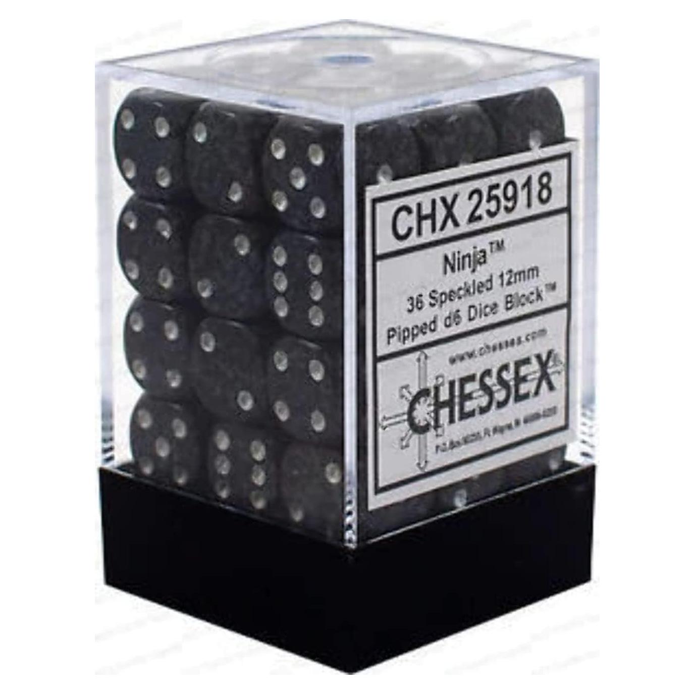 Juego de Dados DND Chessex 36 D6 Poliedricos 12 mm