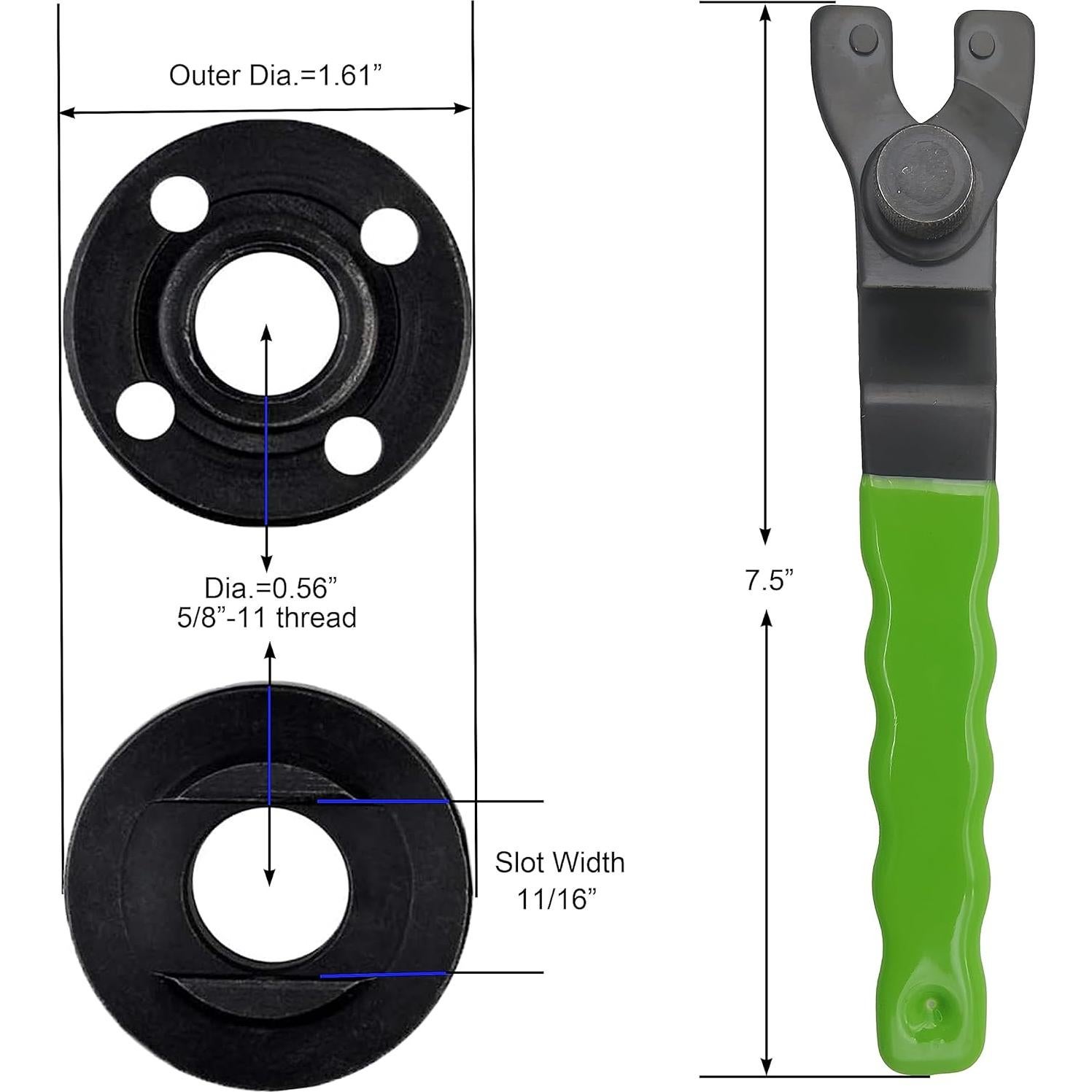 Eje de Extensión para Amoladora Angular Gaquolam 3-5.5"