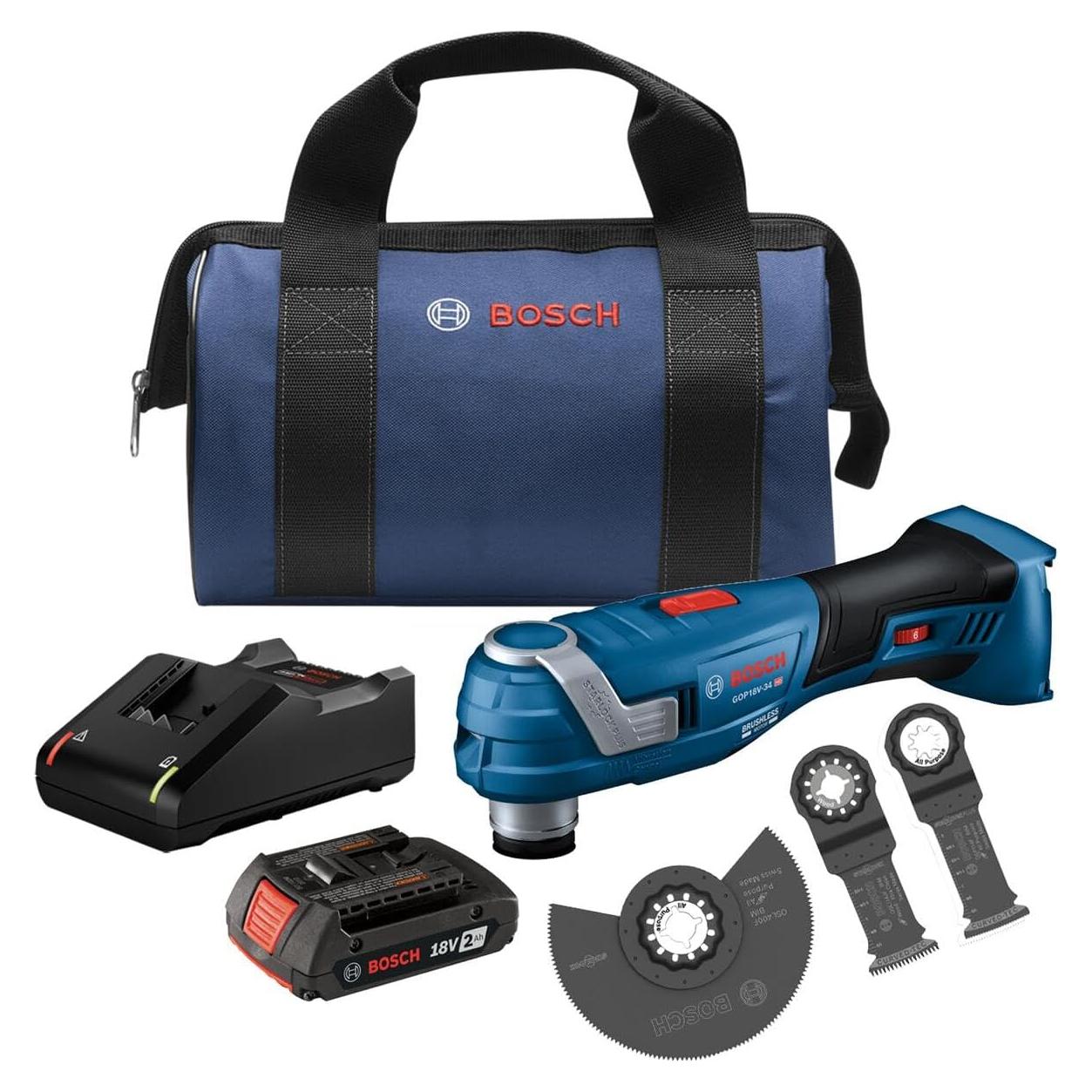 Herramienta Multiuso Oscilante Bosch GOP18V-34B12 18V 2Ah