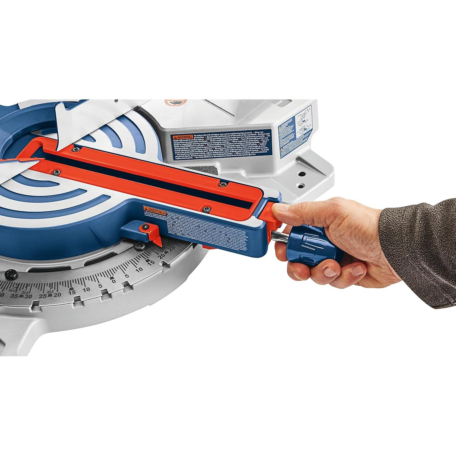 BOSCH GCM18V-07SN14 PROFACTOR™ 18V 7-1/4 In. Single-Bevel Slide Miter Saw Kit with (1) CORE18V 8 Ah High Power Battery