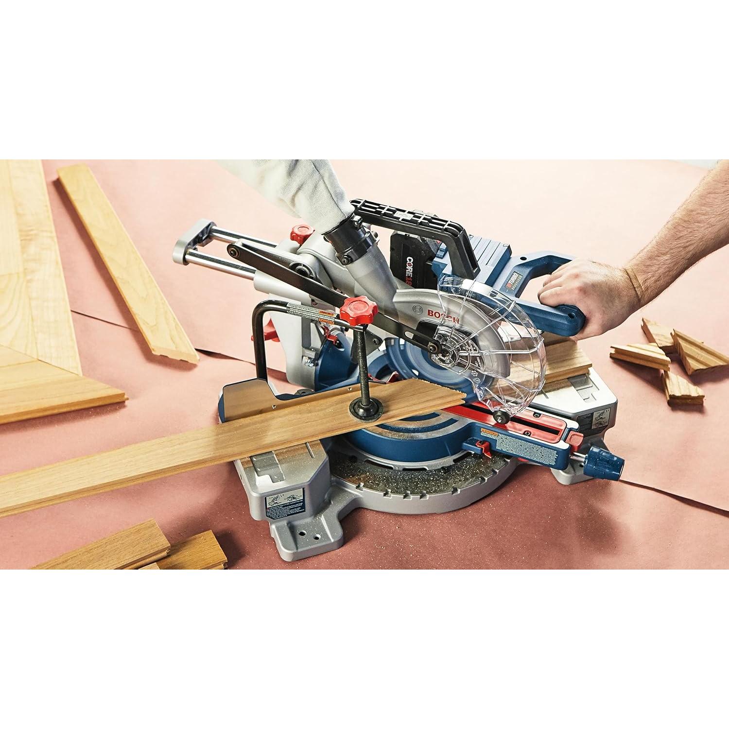 BOSCH GCM18V-07SN14 PROFACTOR™ 18V 7-1/4 In. Single-Bevel Slide Miter Saw Kit with (1) CORE18V 8 Ah High Power Battery