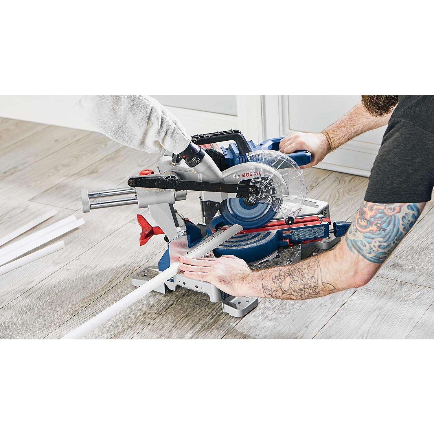 BOSCH GCM18V-07SN14 PROFACTOR™ 18V 7-1/4 In. Single-Bevel Slide Miter Saw Kit with (1) CORE18V 8 Ah High Power Battery