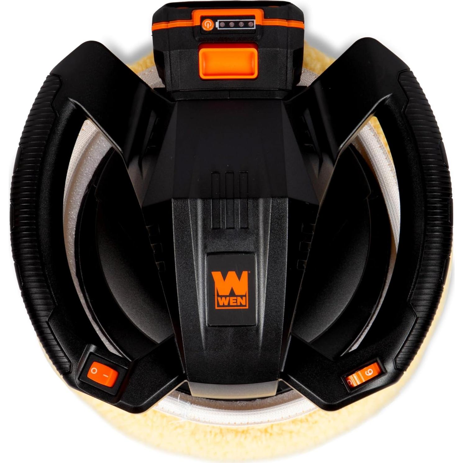 Pulidor Inalámbrico WEN 20V Max 10" con Batería 2Ah y Accesorios