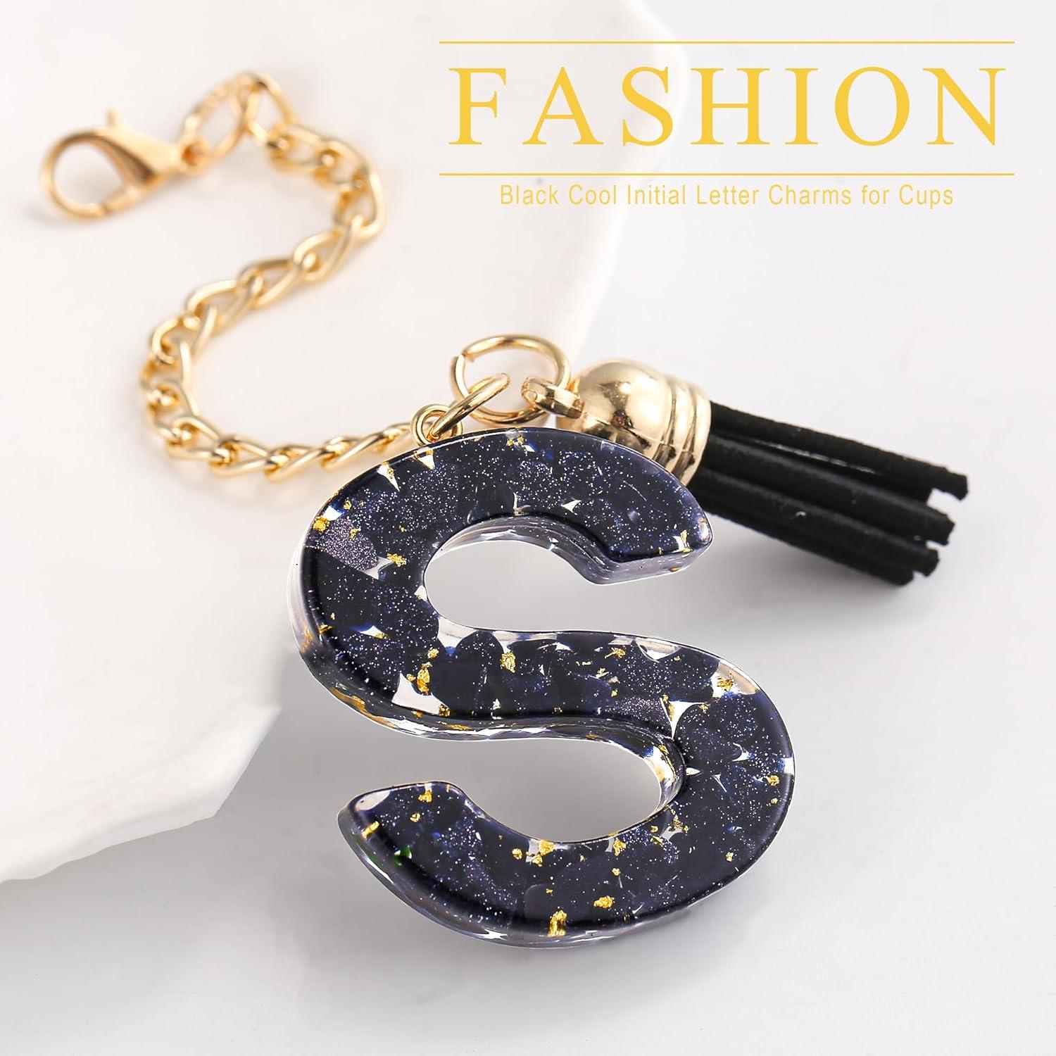 Encanto de Letra Inicial CCINPPY para Taza Stanley - Negro