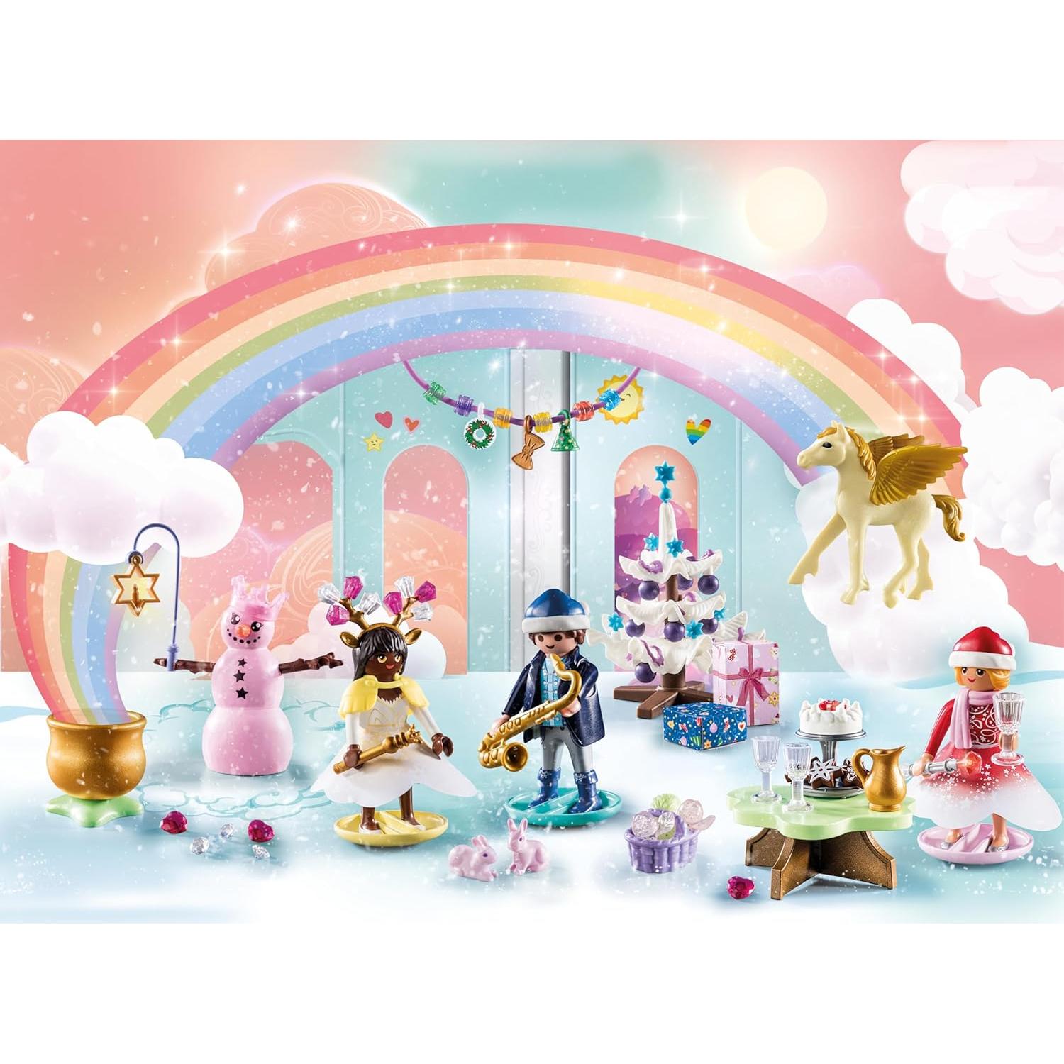 Calendario de Adviento Playmobil 71348 Navidad Arcoíris