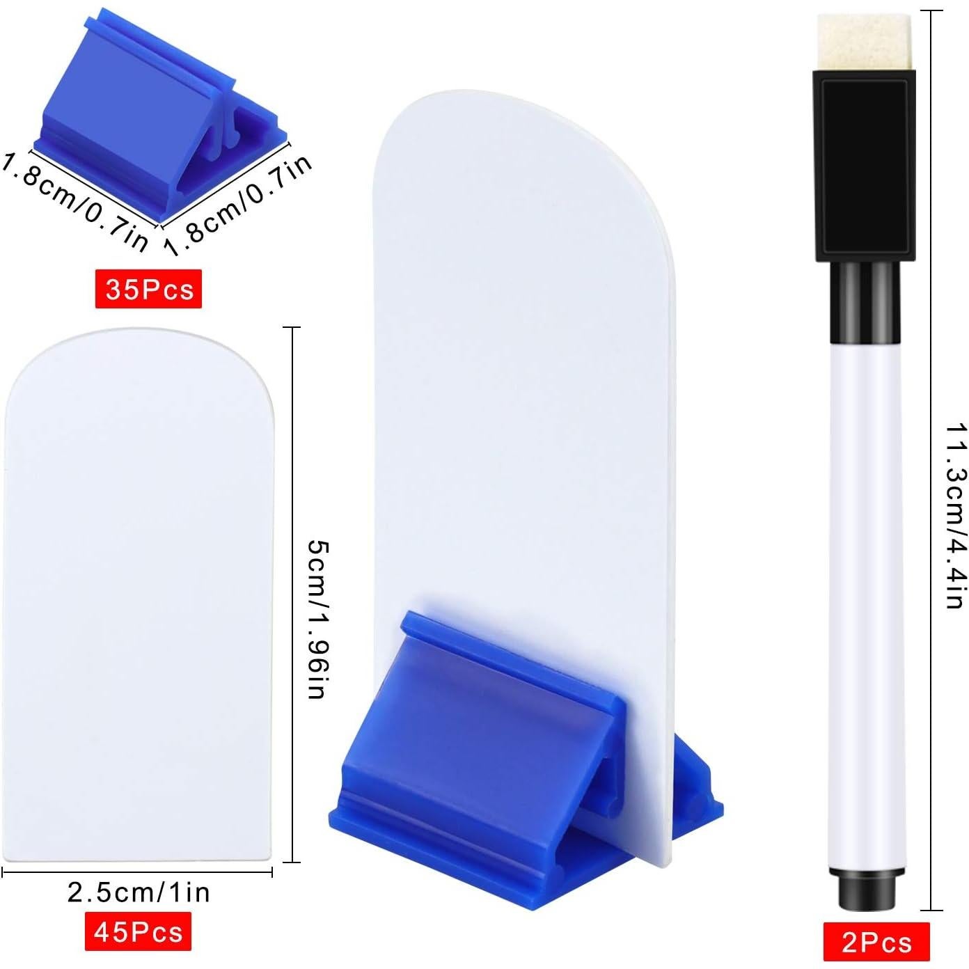 Meetory 45 Piezas Marcadores de Juego + 35 Soportes Colores