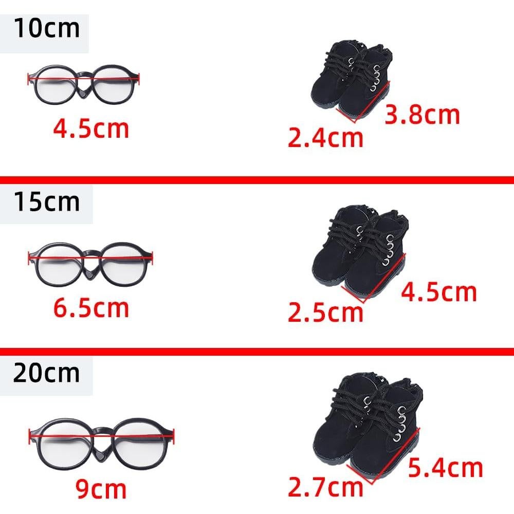 Conjunto Ropa de Muñeca Niannyyhouse 4 Piezas 10cm 15cm 20cm