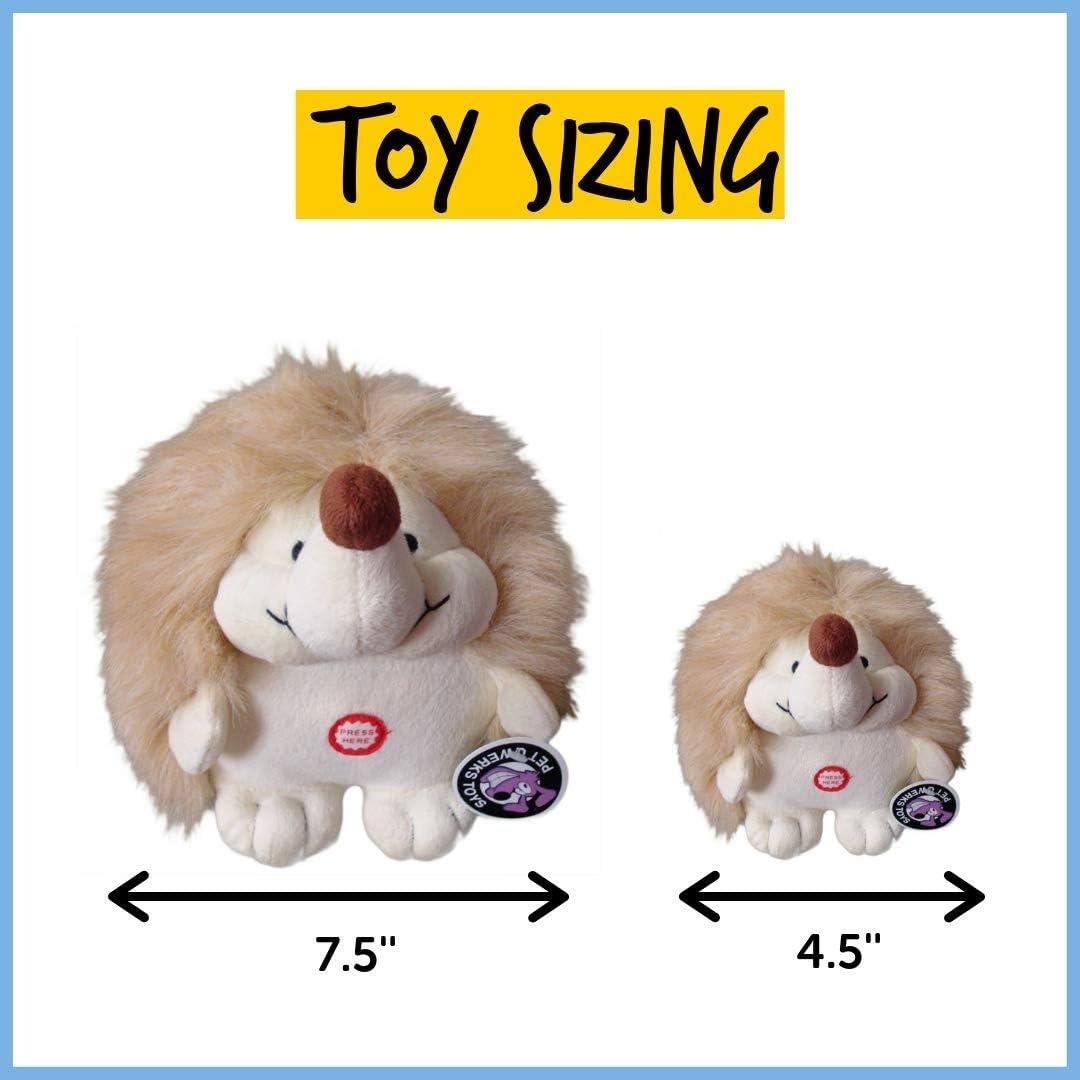 Juguete Interactivo de Peluche Pet Qwerks Erizo 11.4 cm