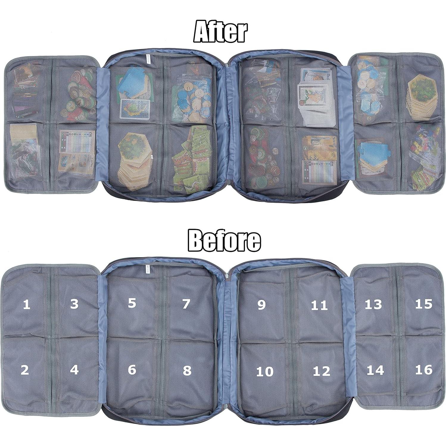 Funda para Juegos de Mesa KISLANE 18 Bolsillos Negro