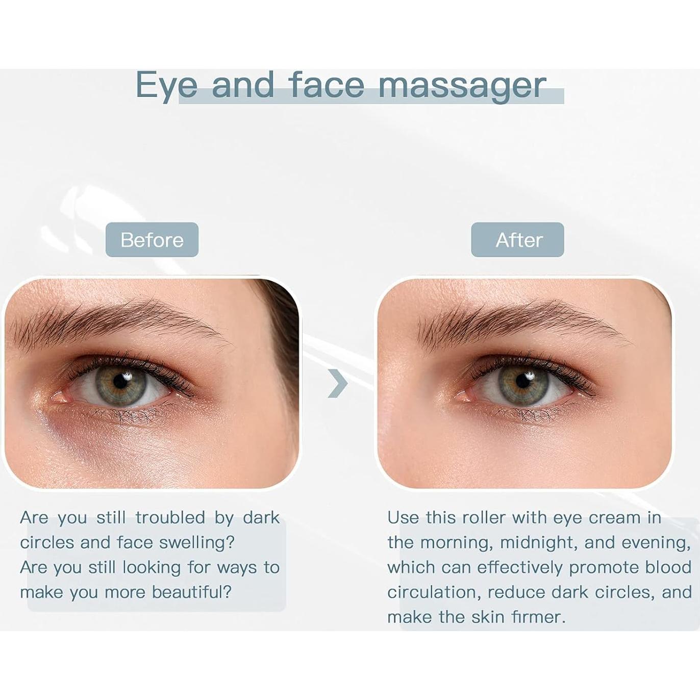 Varita de Rodillo para Crema de Ojos LISAPACK - Masaje Facial Oro