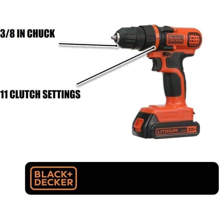 Taladro y Atornillador Inalámbrico BLACK+DECKER LDX120C 20V