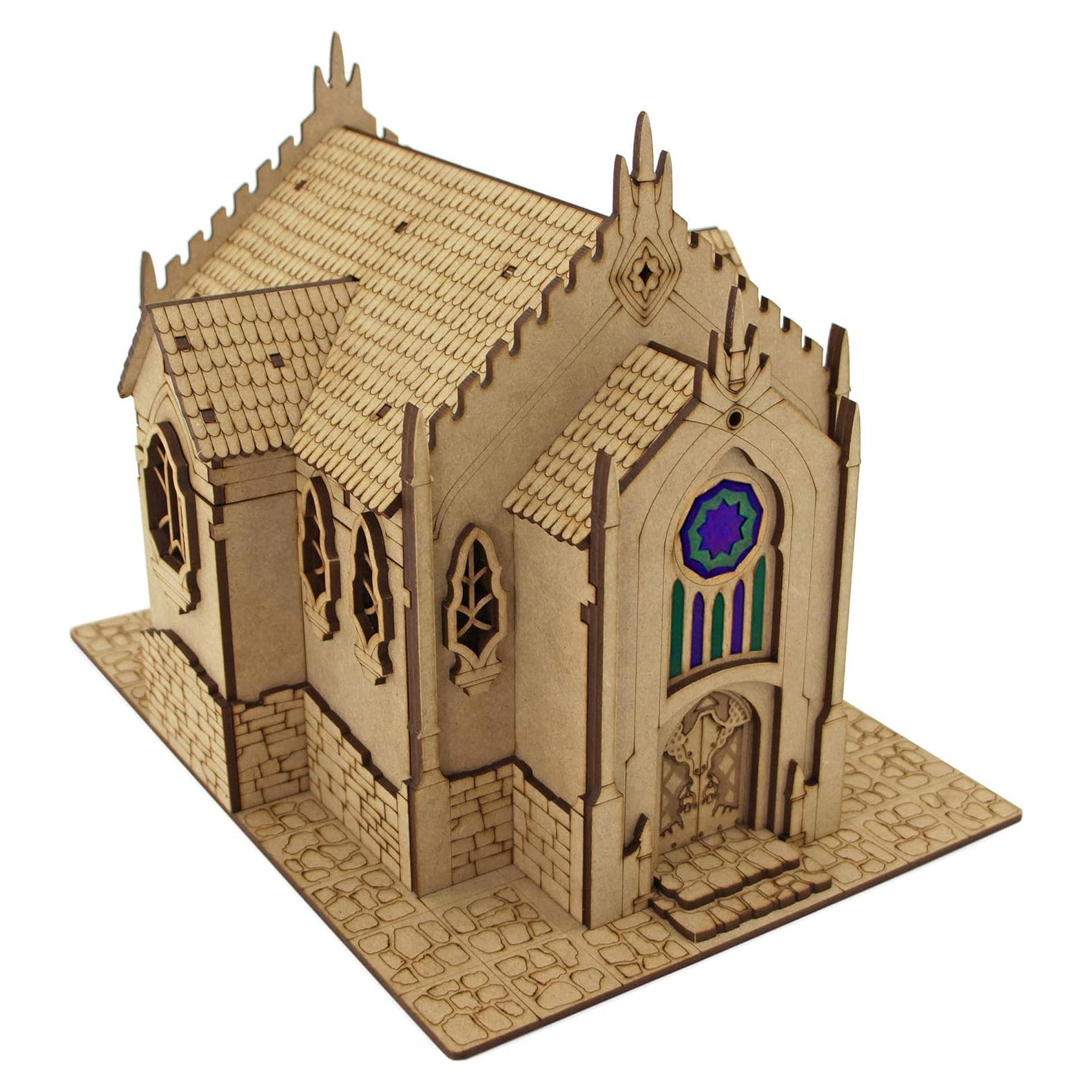 Templo de Madera TowerRex para D&D 28mm y 32mm