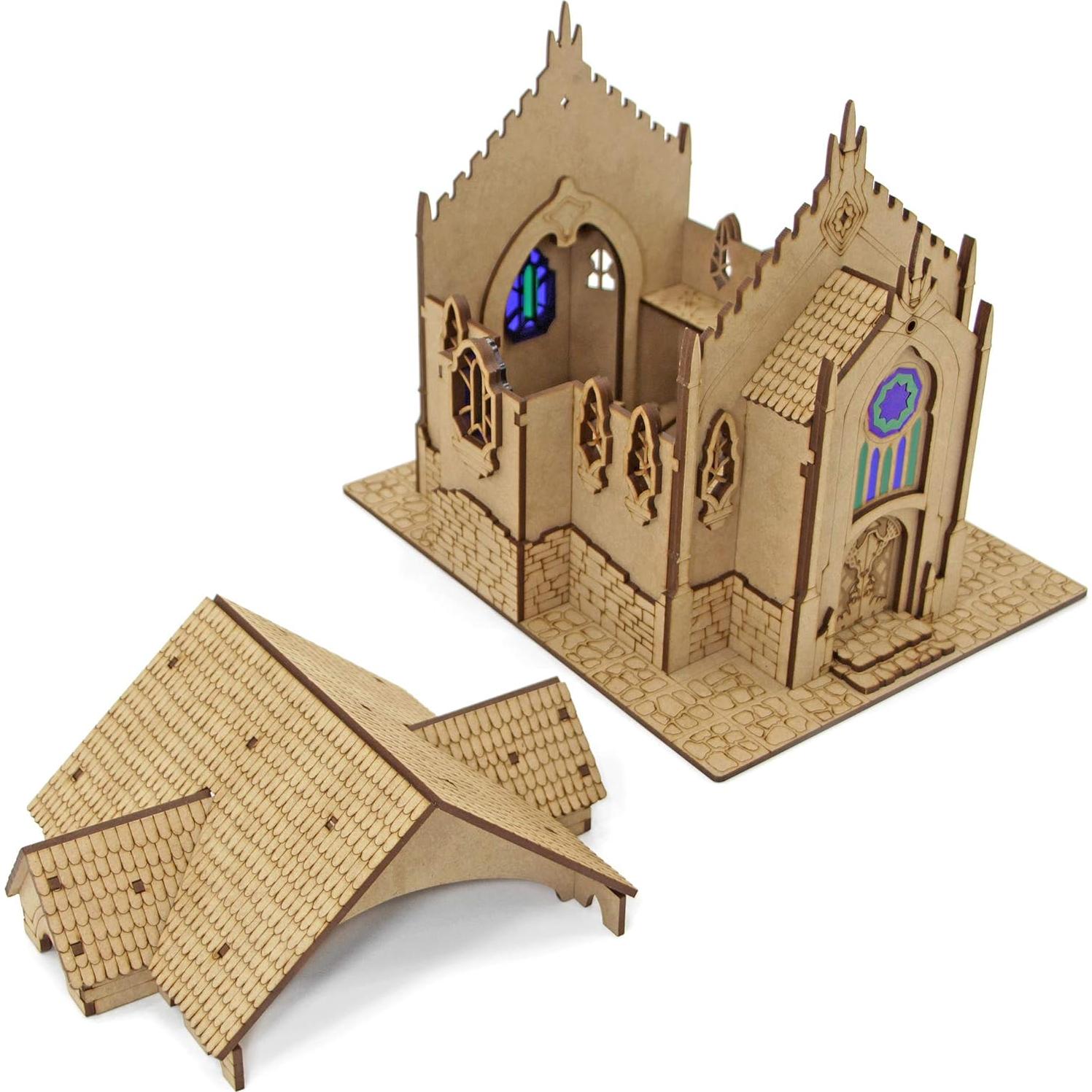 Templo de Madera TowerRex para D&D 28mm y 32mm