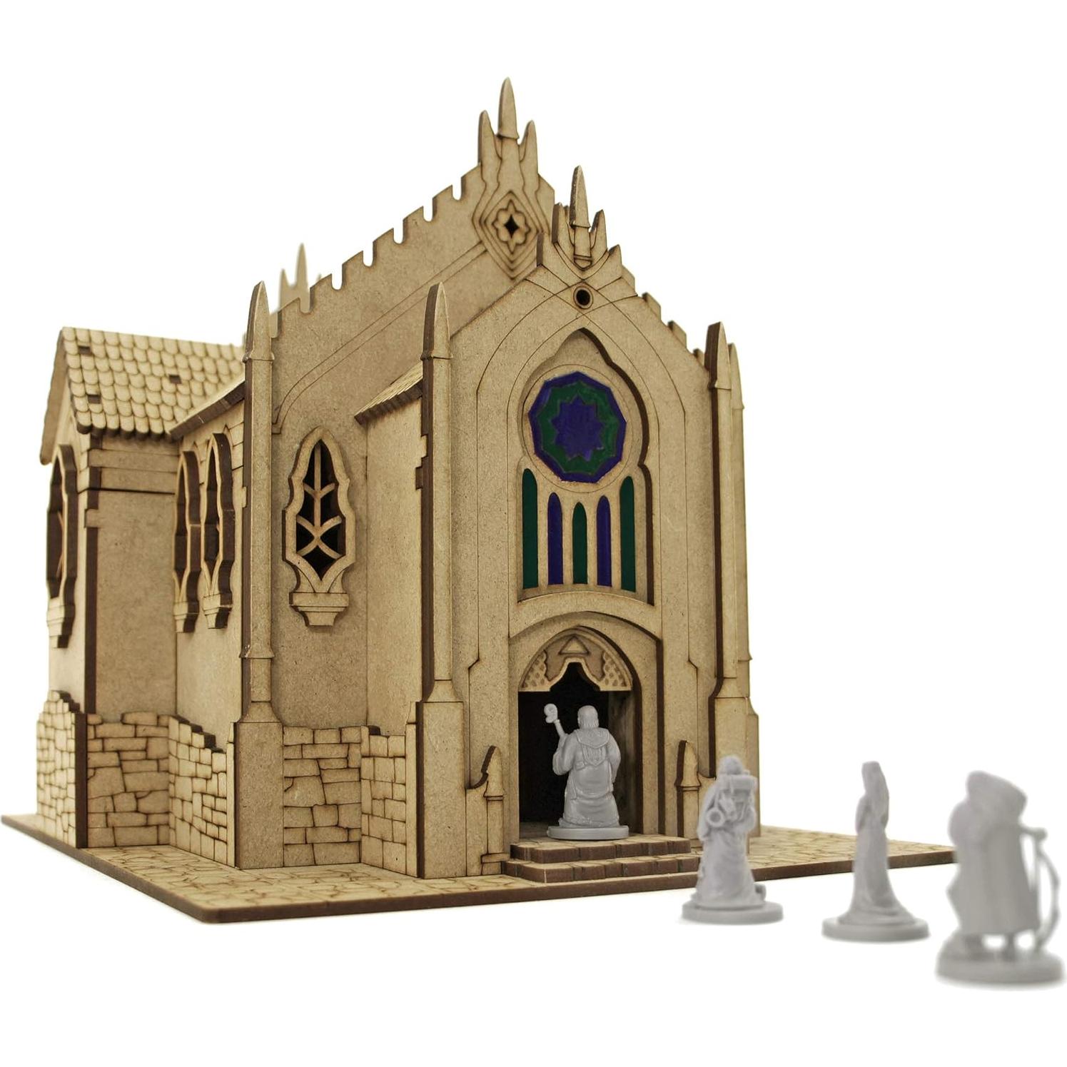 Templo de Madera TowerRex para D&D 28mm y 32mm