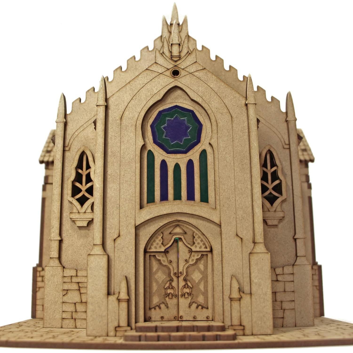 Templo de Madera TowerRex para D&D 28mm y 32mm