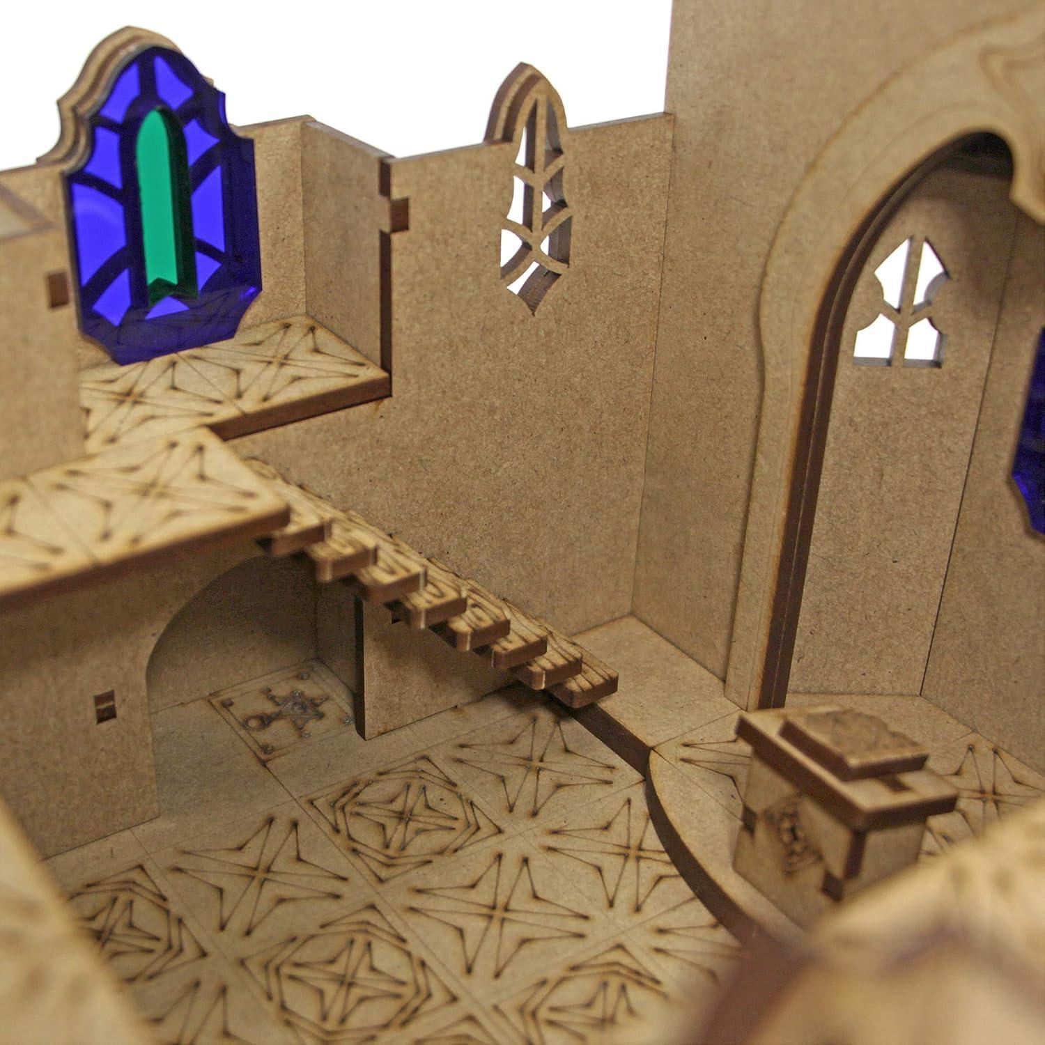 Templo de Madera TowerRex para D&D 28mm y 32mm